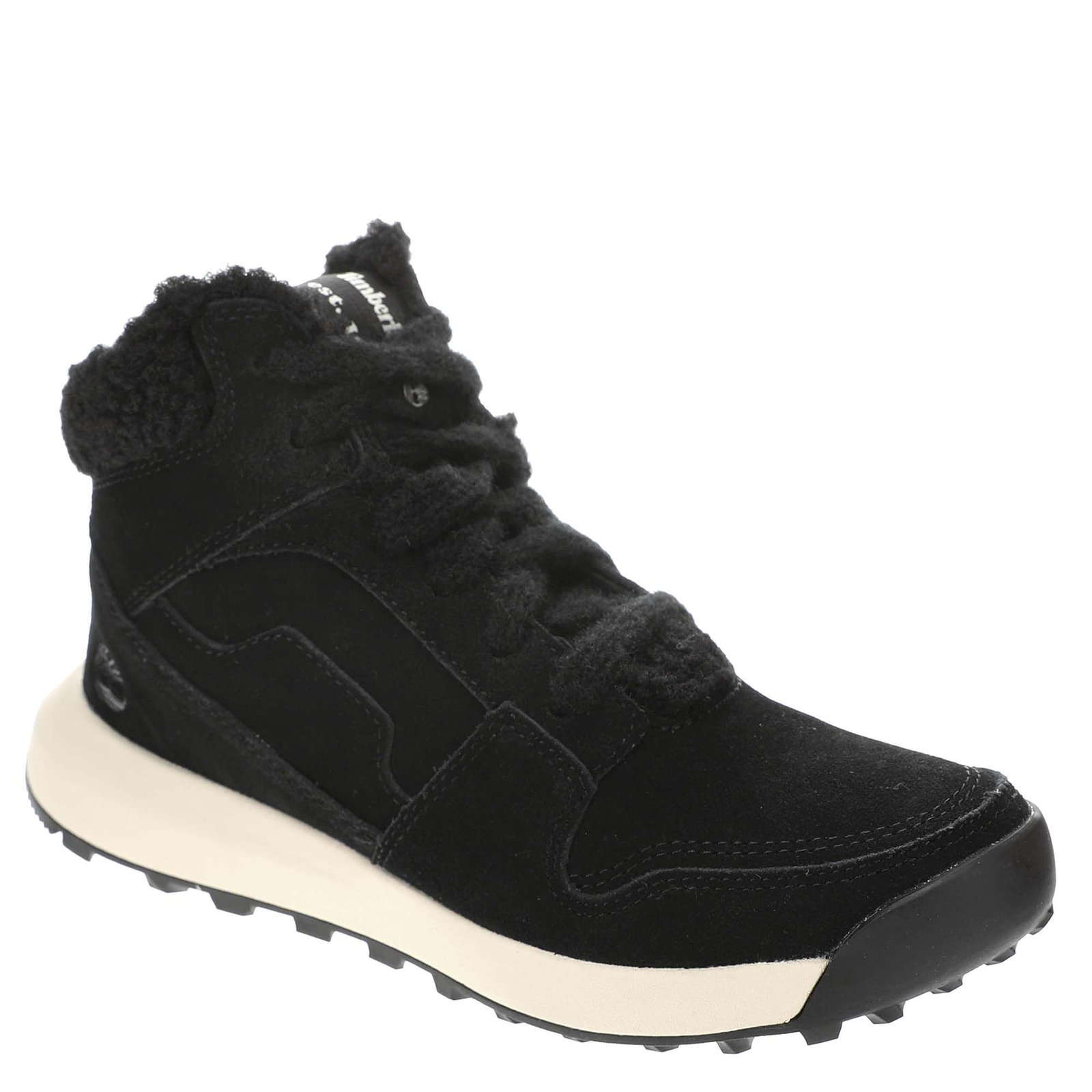 Timberland Retro Swift High Top Lace-Up Sneaker Women's Black Sneaker 8.5
