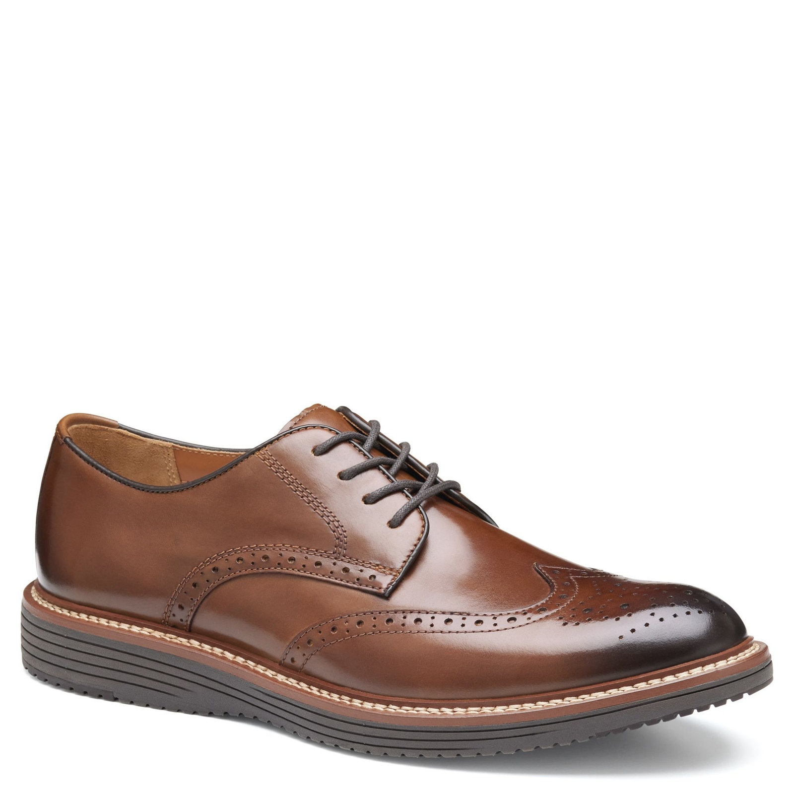 Johnston & Murphy Upton Wingtip Men's Tan Oxford 8 M