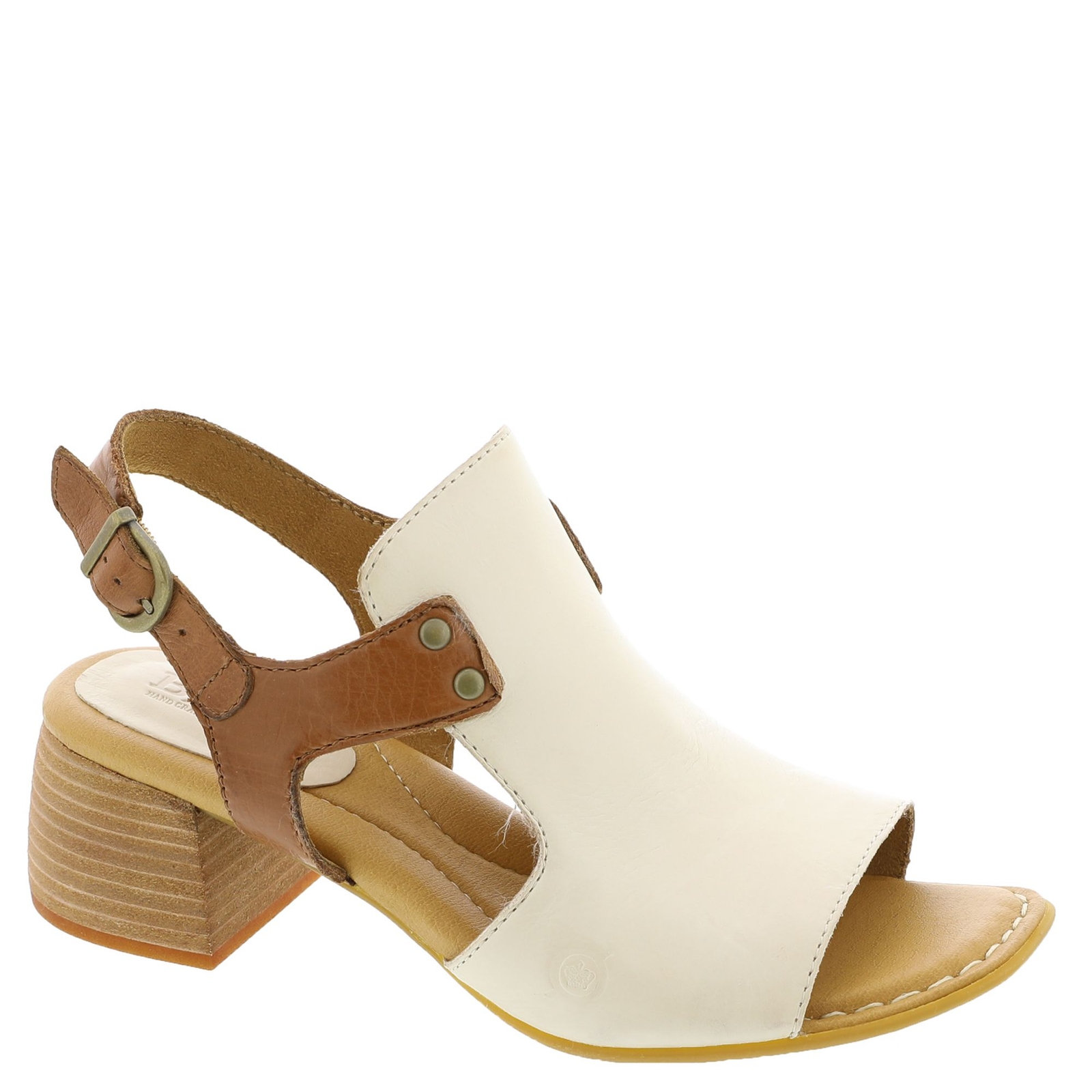 Born Sylvie Women's White Sandal 11 M