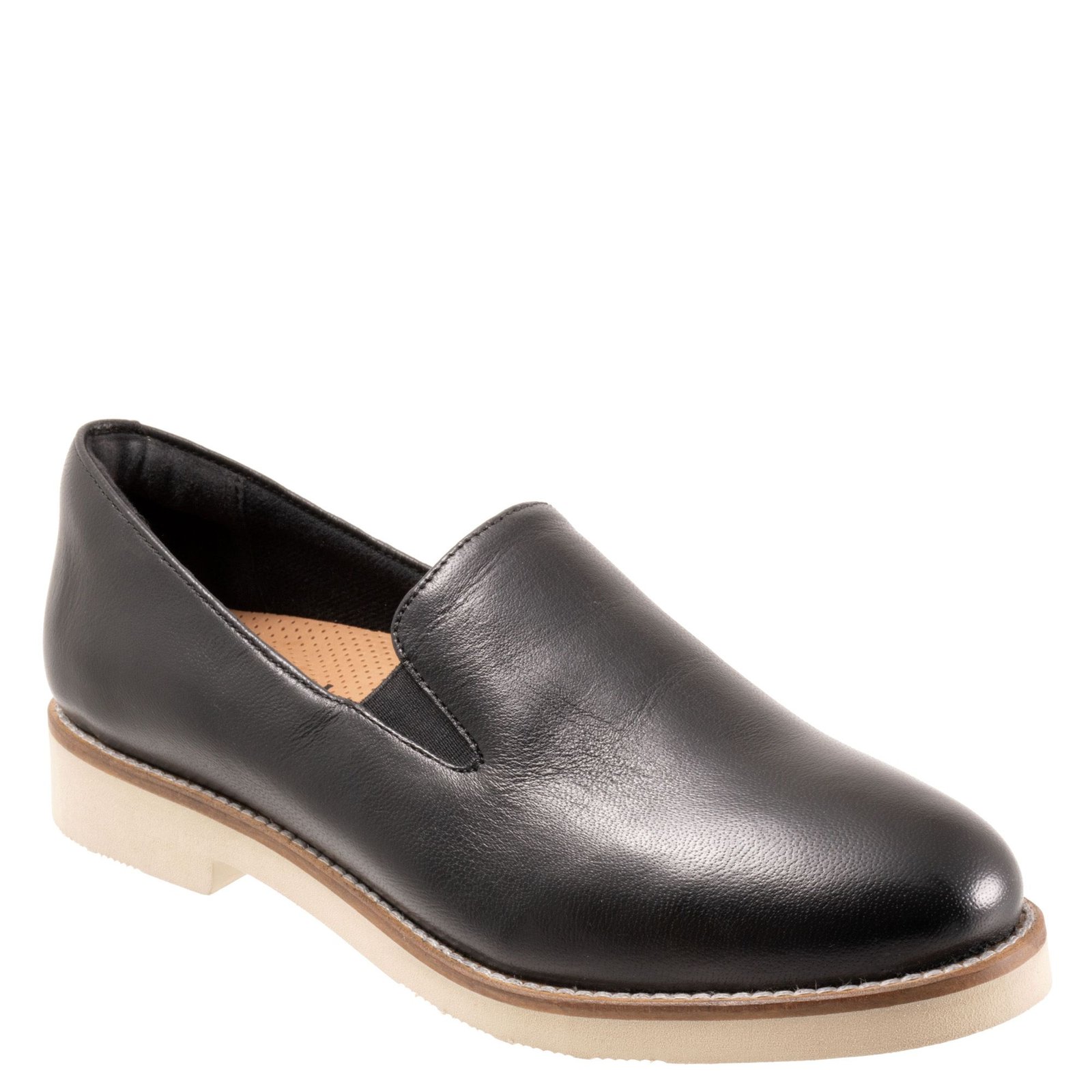Softwalk Whistle II Women's Black Slip On 7.5 M