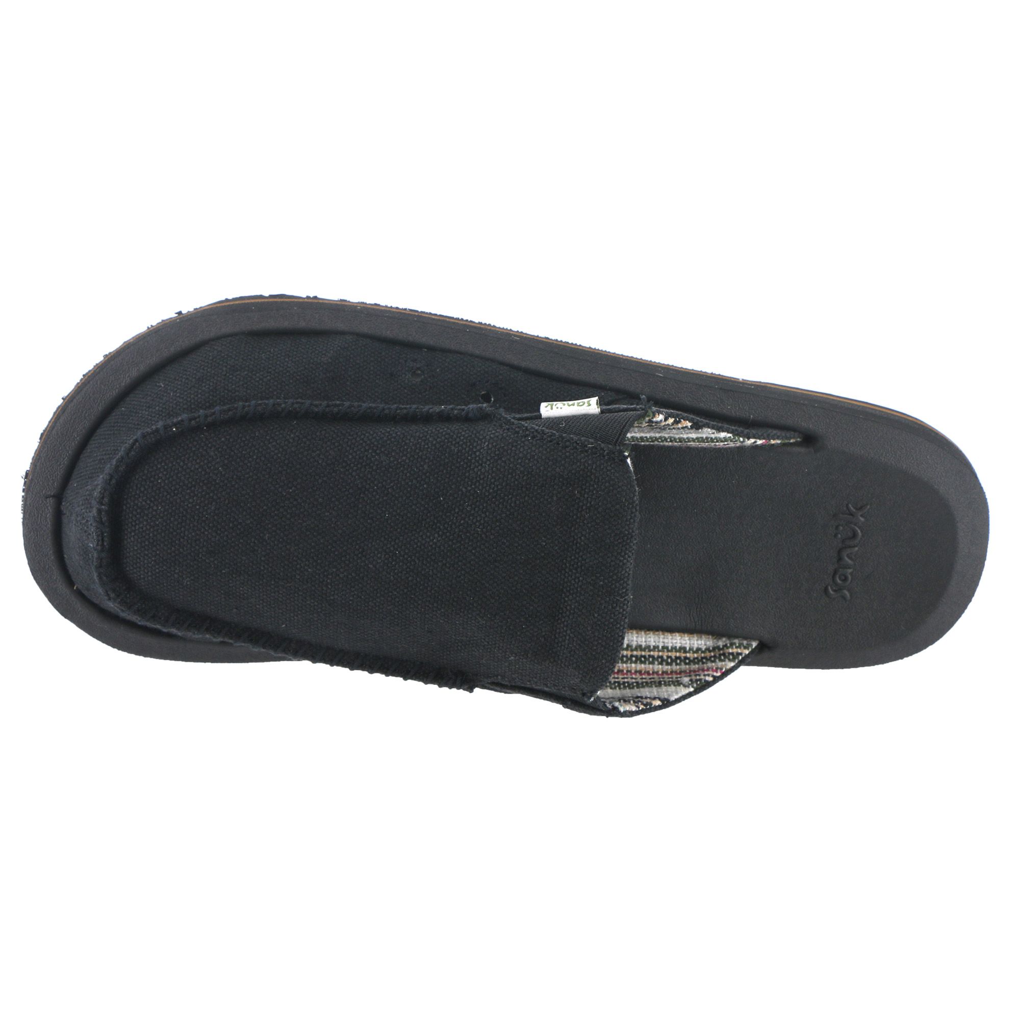 Sanuk Mens Slippers You Got My Back ST Hemp Black Size 8 NWT Sanuk You Got My Back ST Hemp Men main image 3