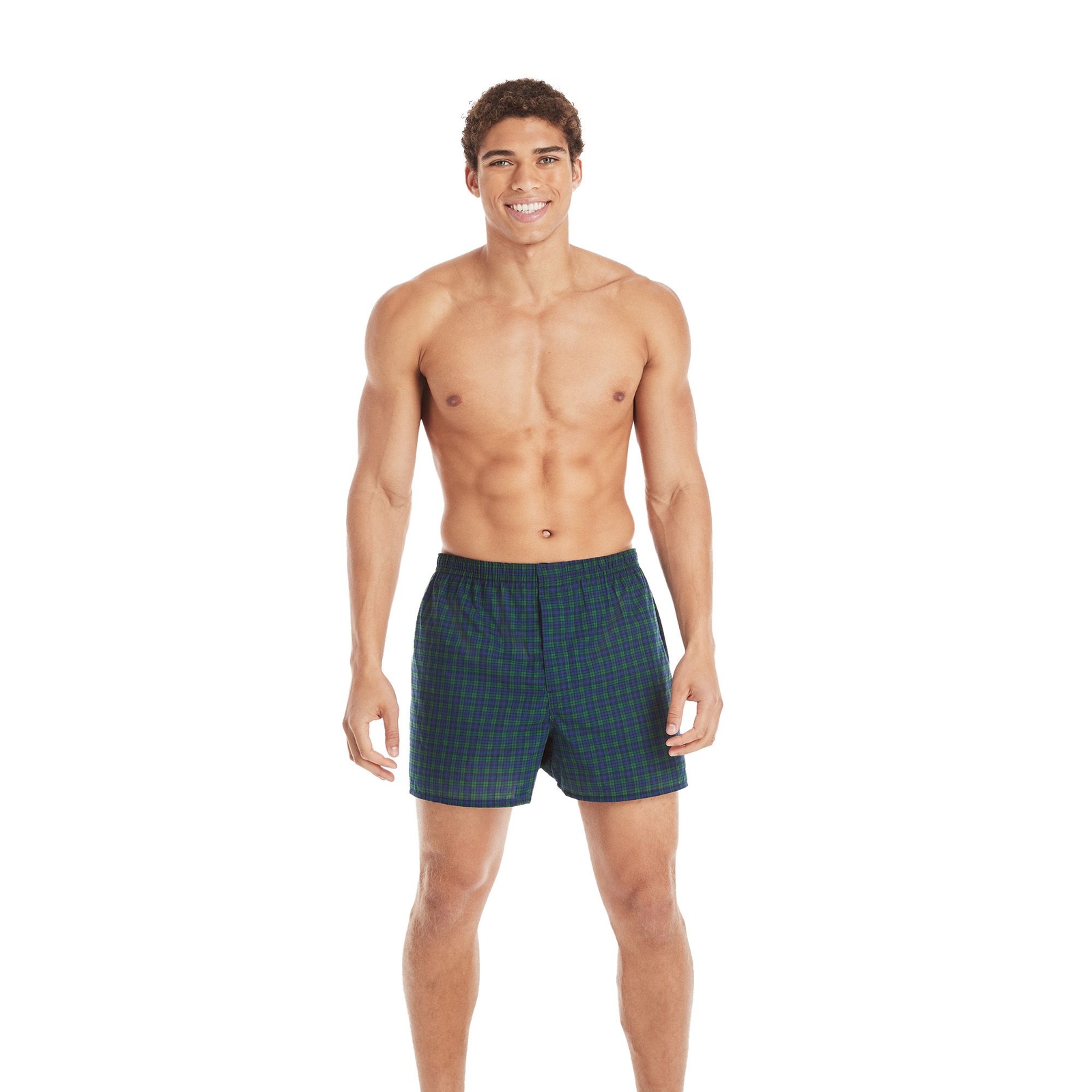 Hanes Men's Ultimate Tartan Boxer 5-Pack Multi Underwear M