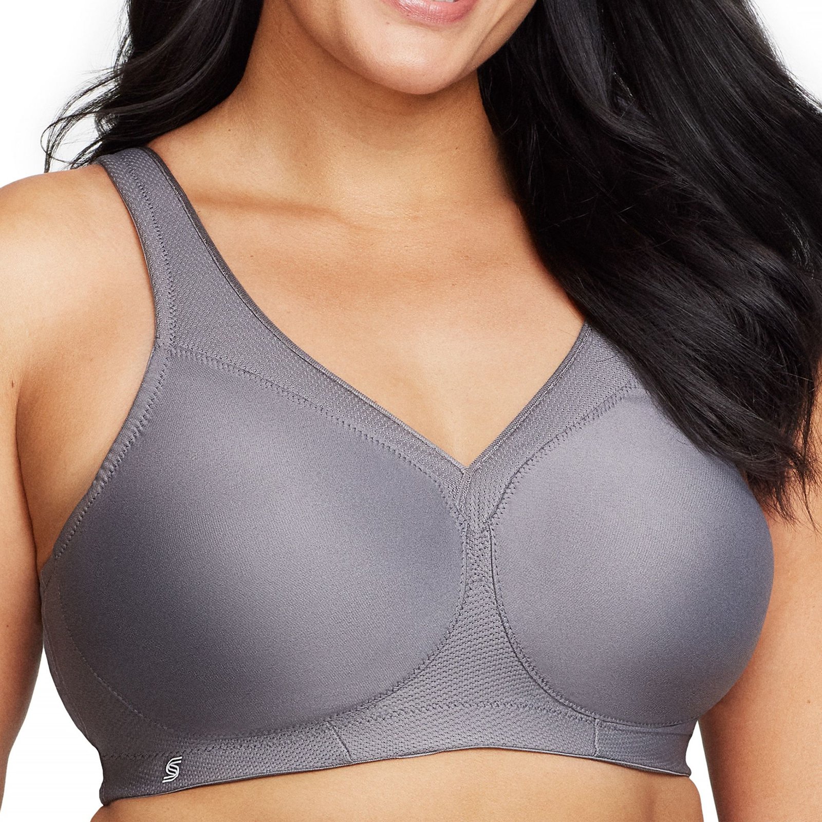 Glamorise MagicLift Seamless Sports Bra Grey Bras 40-G