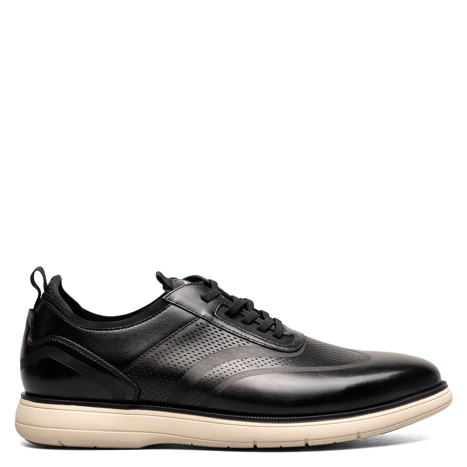 Stacy Adams Shoes Edgewood Wingtip Elastic Lace Up Black Size 10.5 — photo 2