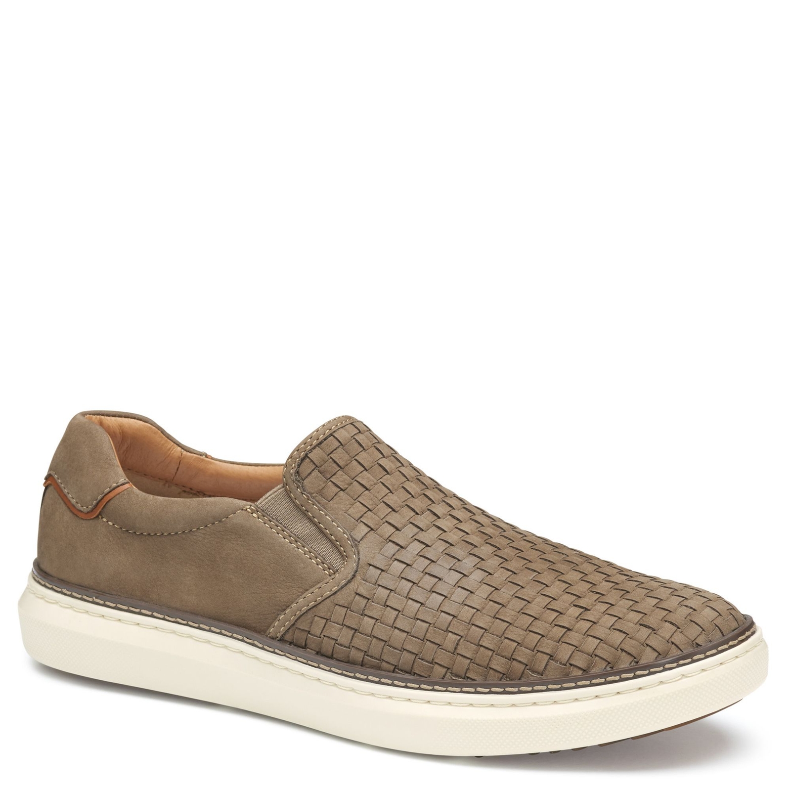 Johnston & Murphy McGuffey 2 Woven Slip On Men's Brown Slip On 9 M