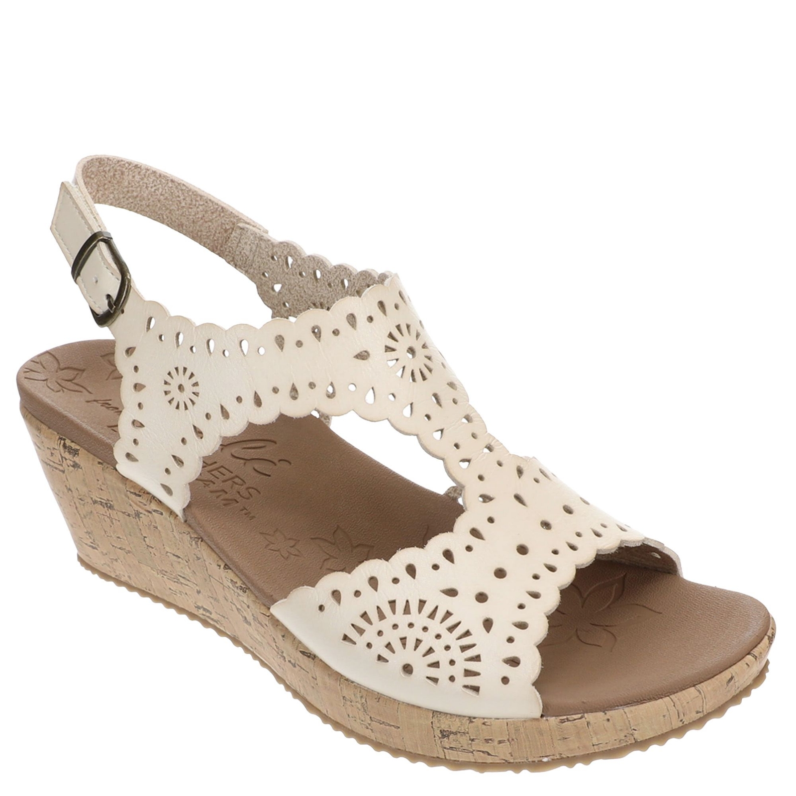 Skechers Cali Beverlee-Easy To Adore Women's Bone Sandal 7 M