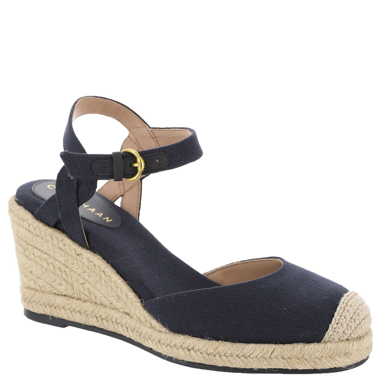 Cole Haan CLOUDFEEL Espadrille Wedge Women's Navy Sandal 7.5 M