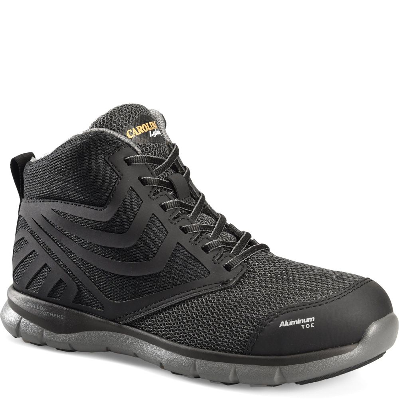 Carolina Gust Hi Aluminum Toe Athletic Men's Black Oxford 13 D