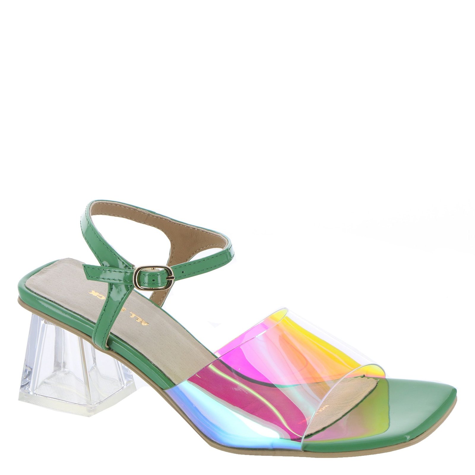 ALL BLACK MS Glamour Women's Clear Green Sandal Euro 36 US 5.5