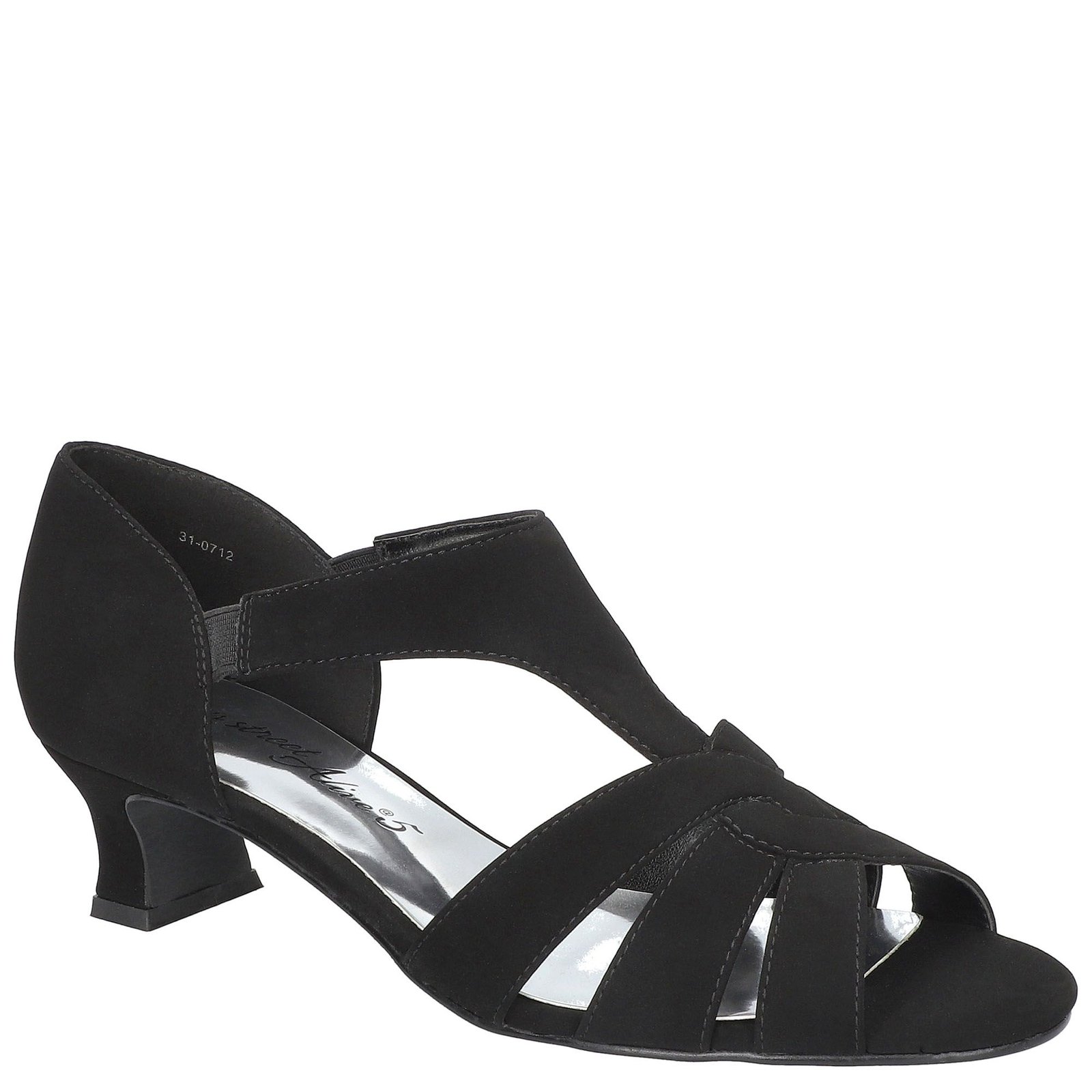 Easy Street Essie Women's Black Sandal 10 W2