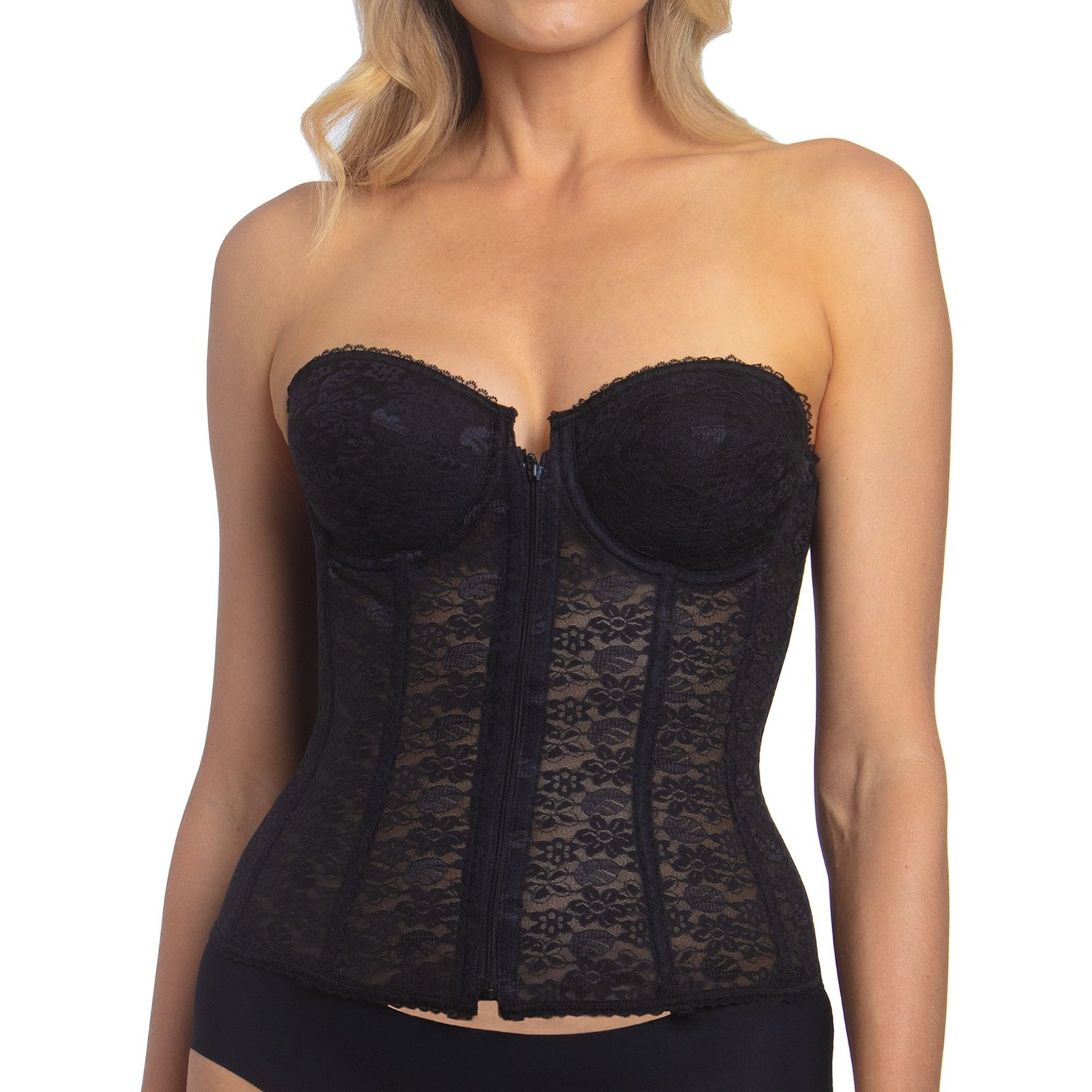 Dominique Francesca Lace Front Closure Bra Black Bras 42-B