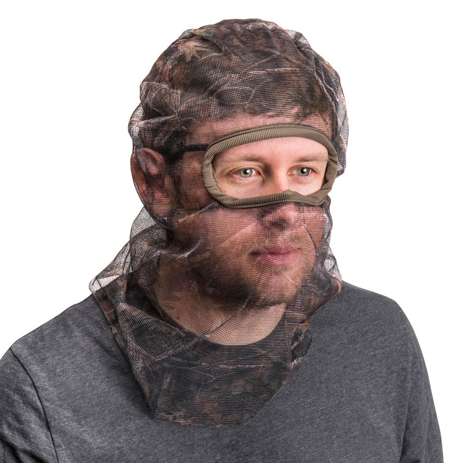 Quiet Wear Men's Full-Cover Form-Fit Mesh Face Mask Multi Hats One Size
