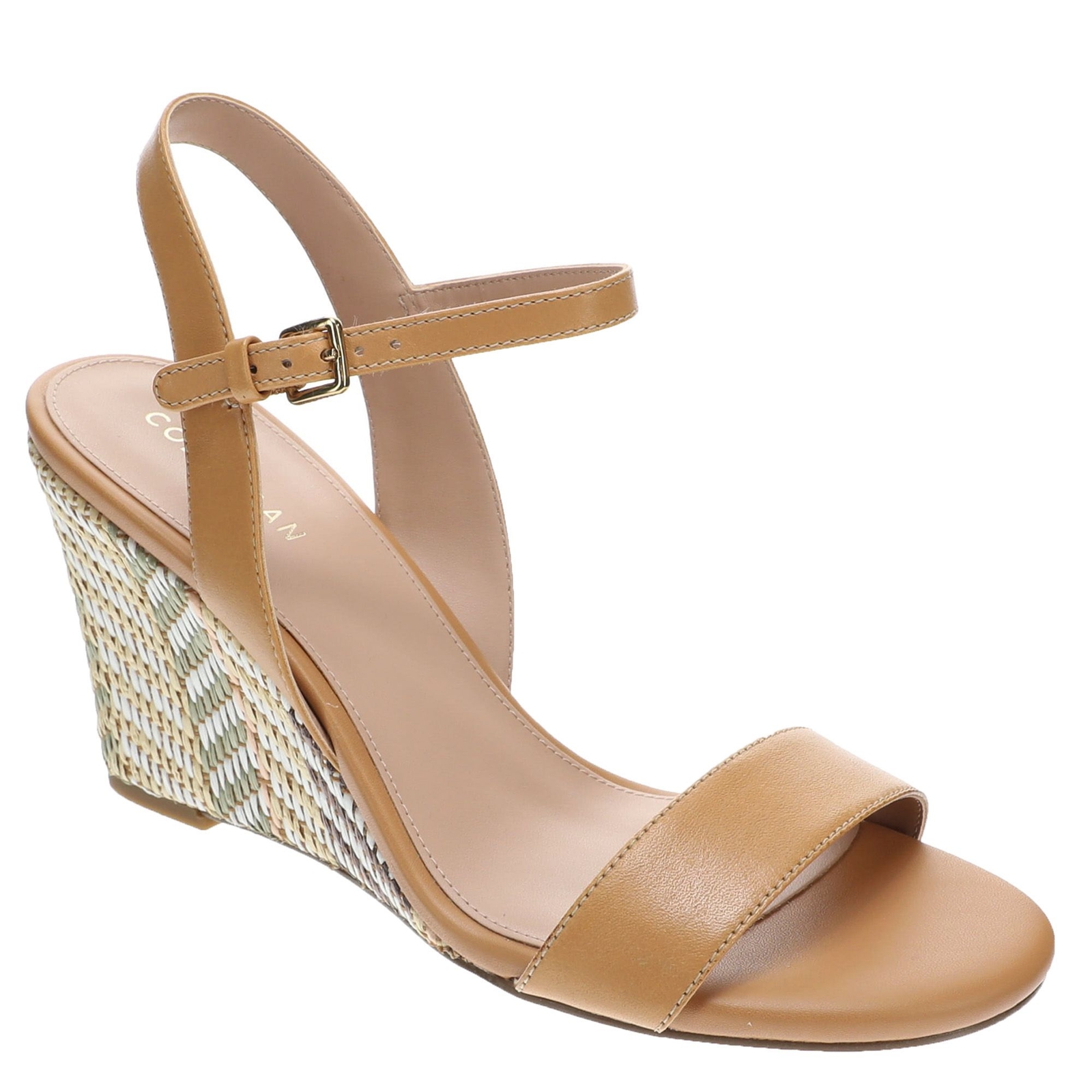 Cole Haan Josie Wedge Sandal Women's Tan Sandal 7 M