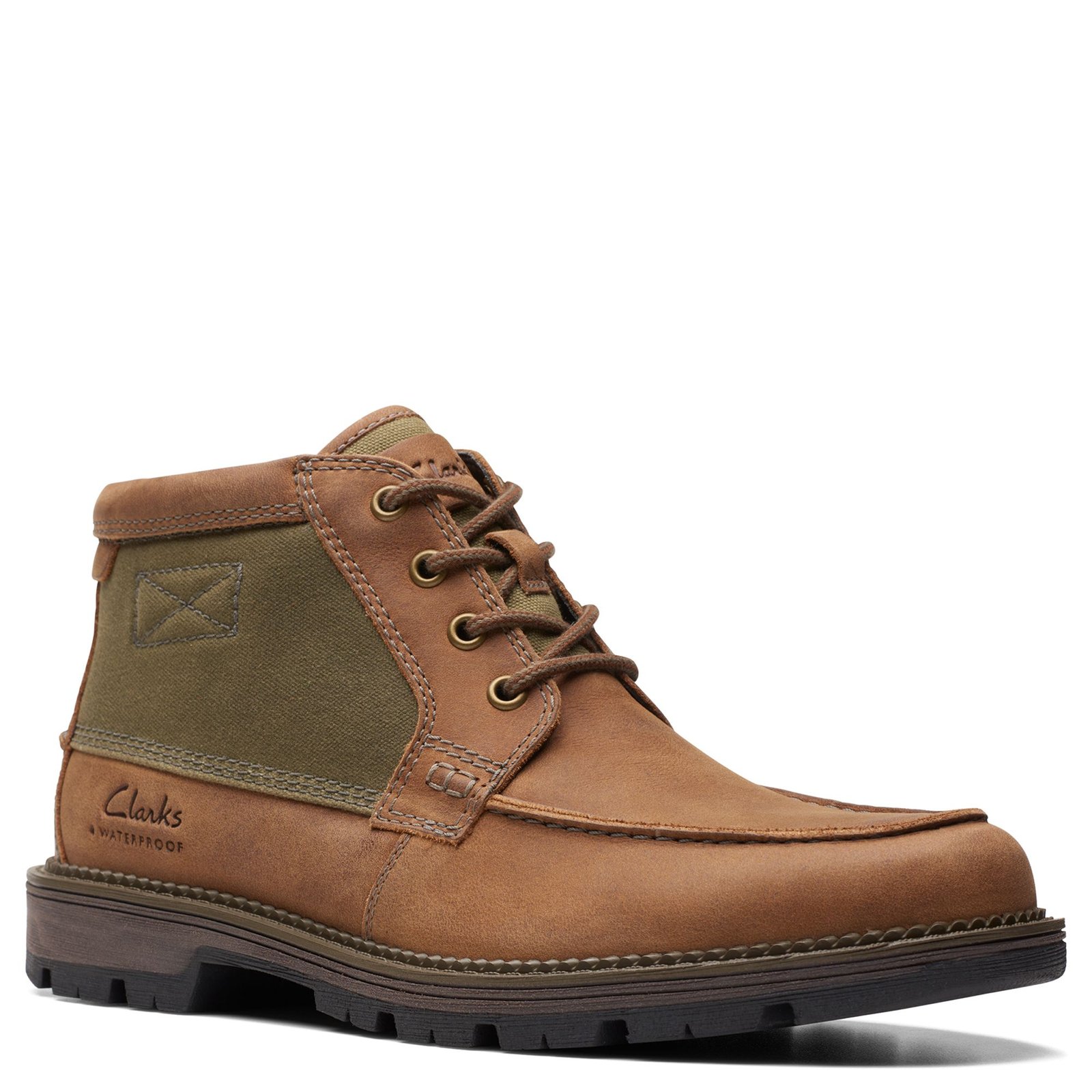 Clarks Maplewalk Moc Waterproof Leather Hiking Boots Brown 10.5 Clarks - Mens Maplewalk Moc Boot – Dress Code main image 4