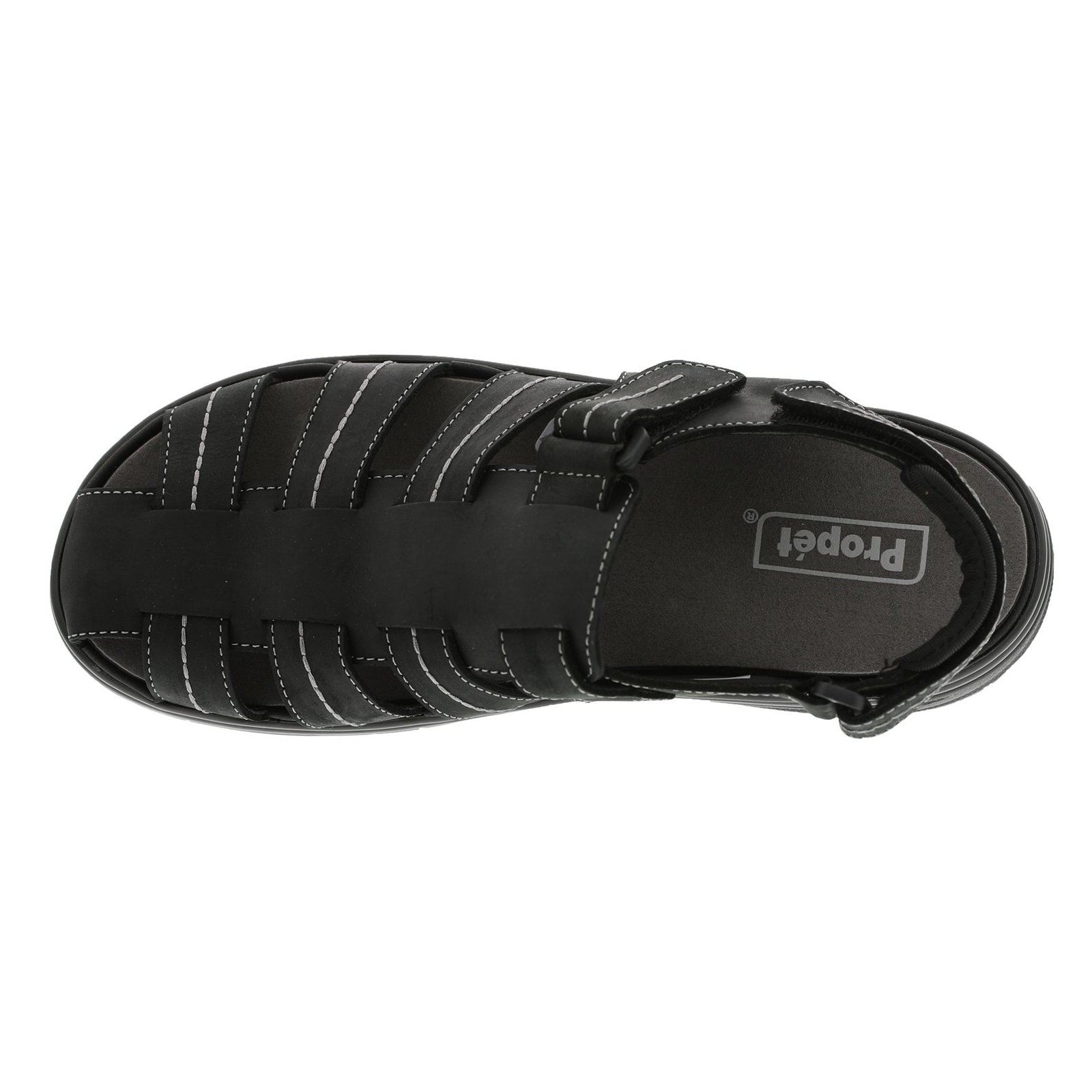 NEW PROPET men’s hunter leather sandals in black Propet Hunter Men main image 3