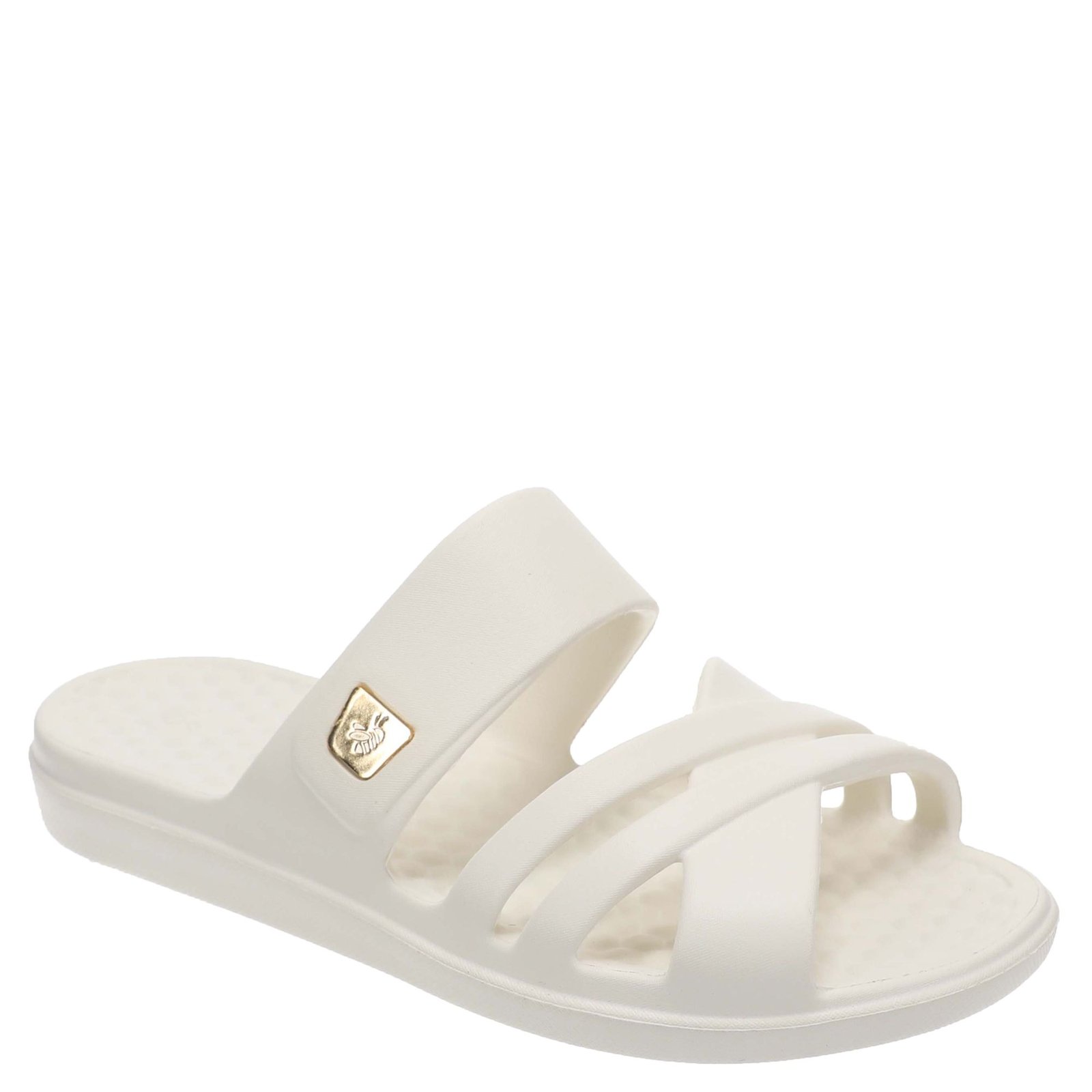Joybees Collette Slide Women's White Sandal 9