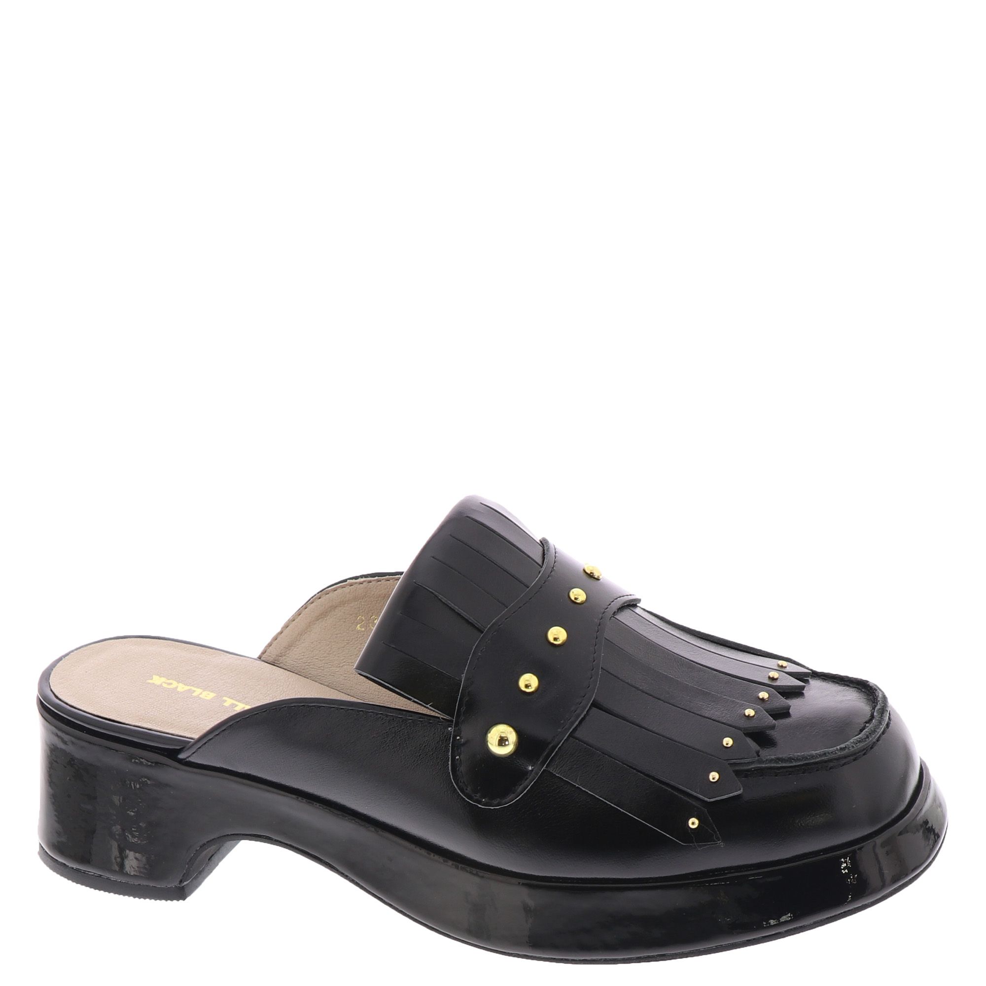 ПОЛНОСТЬЮ ЧЕРНЫЕ женские слипоны Kiltie Stud Mule 41990₽