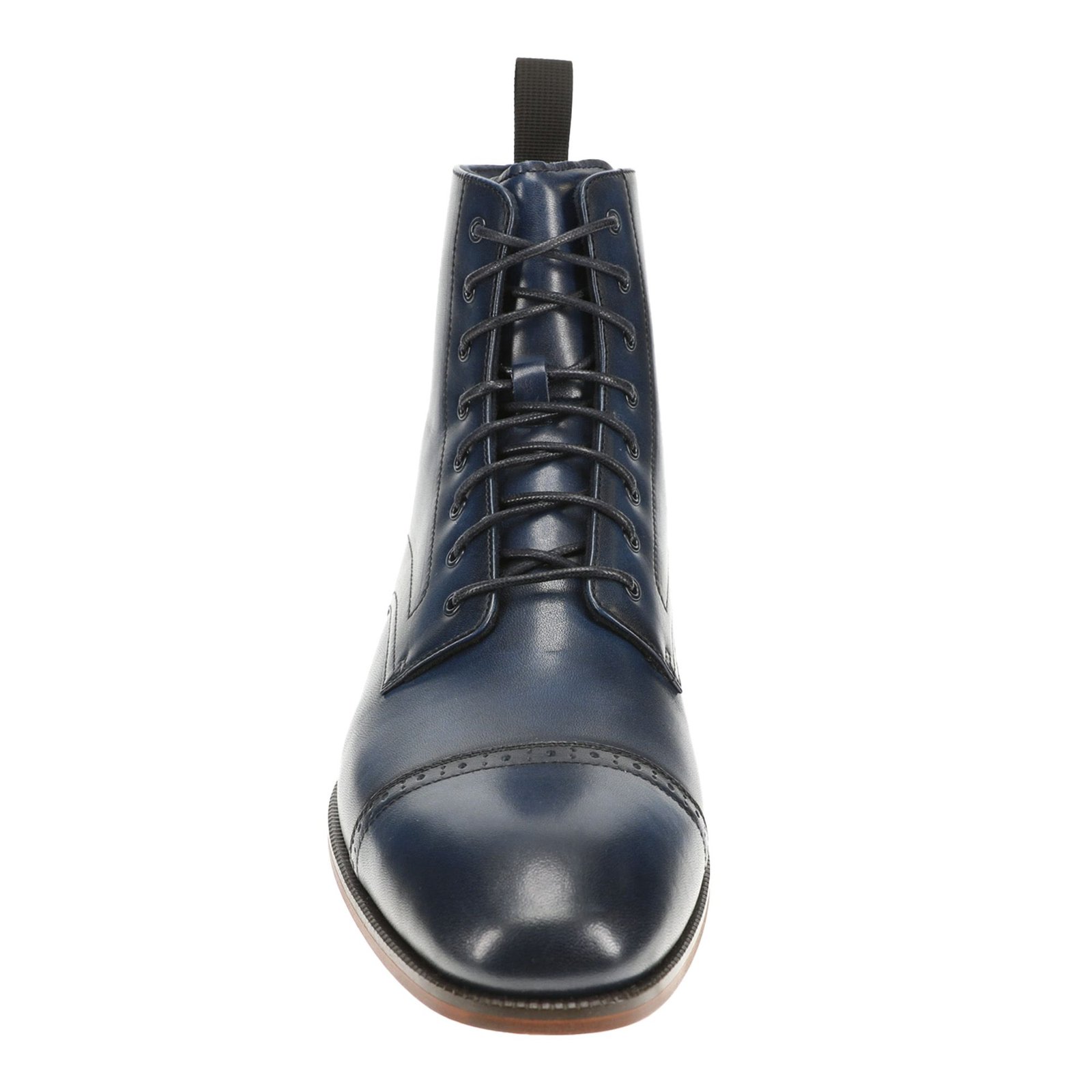 Stacy Adams Shoes Henry Cap Toe Lace Up Boot Navy Size 9 — photo 2