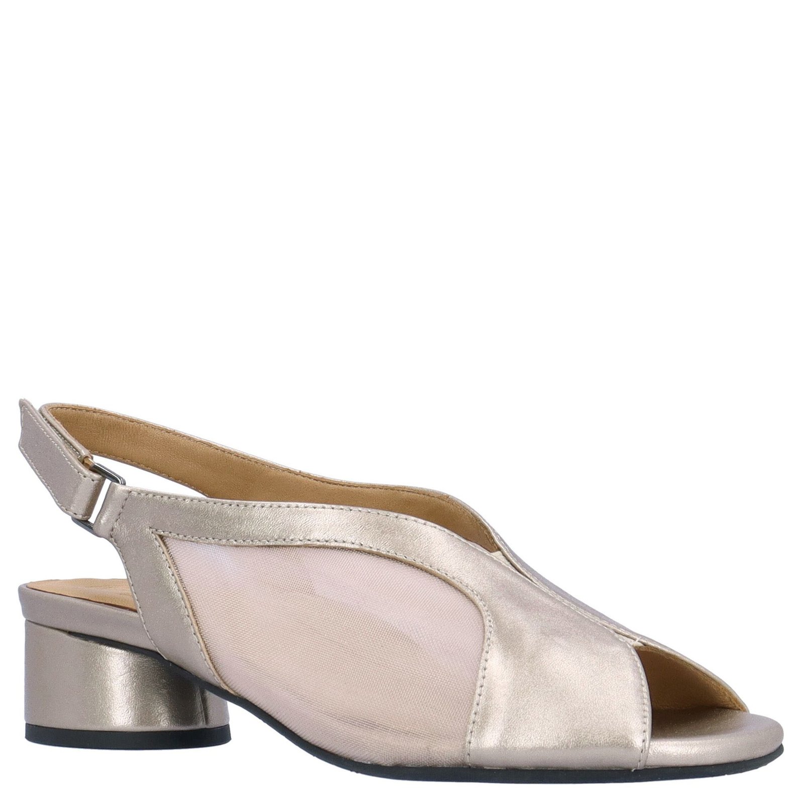 L'Amour Des Pieds Estefana Women's Gold Silver Sandal 8