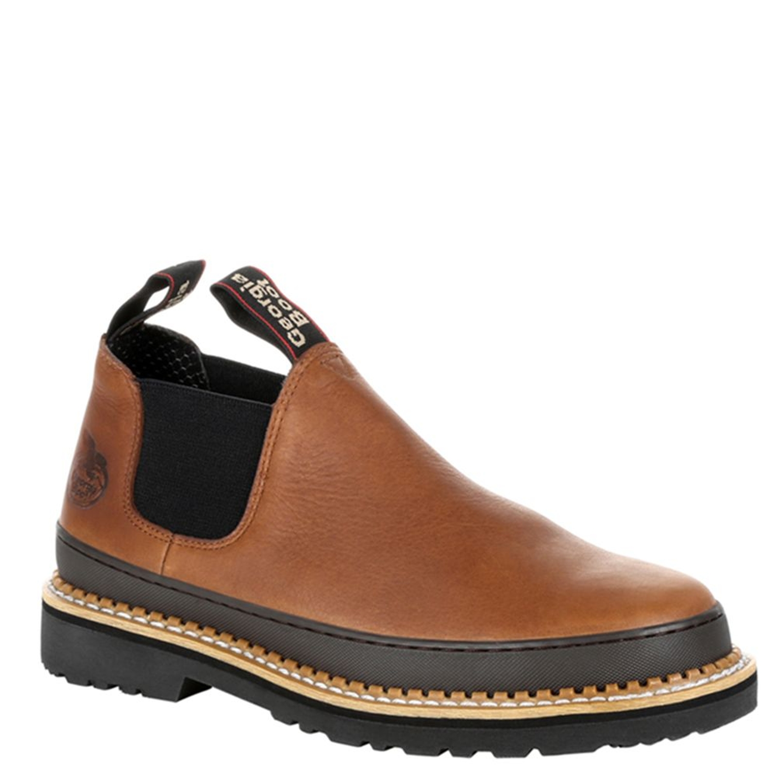 Georgia Boot RevAMP Romeo Soft Toe Waterproof Men's Brown Slip On 10 M
