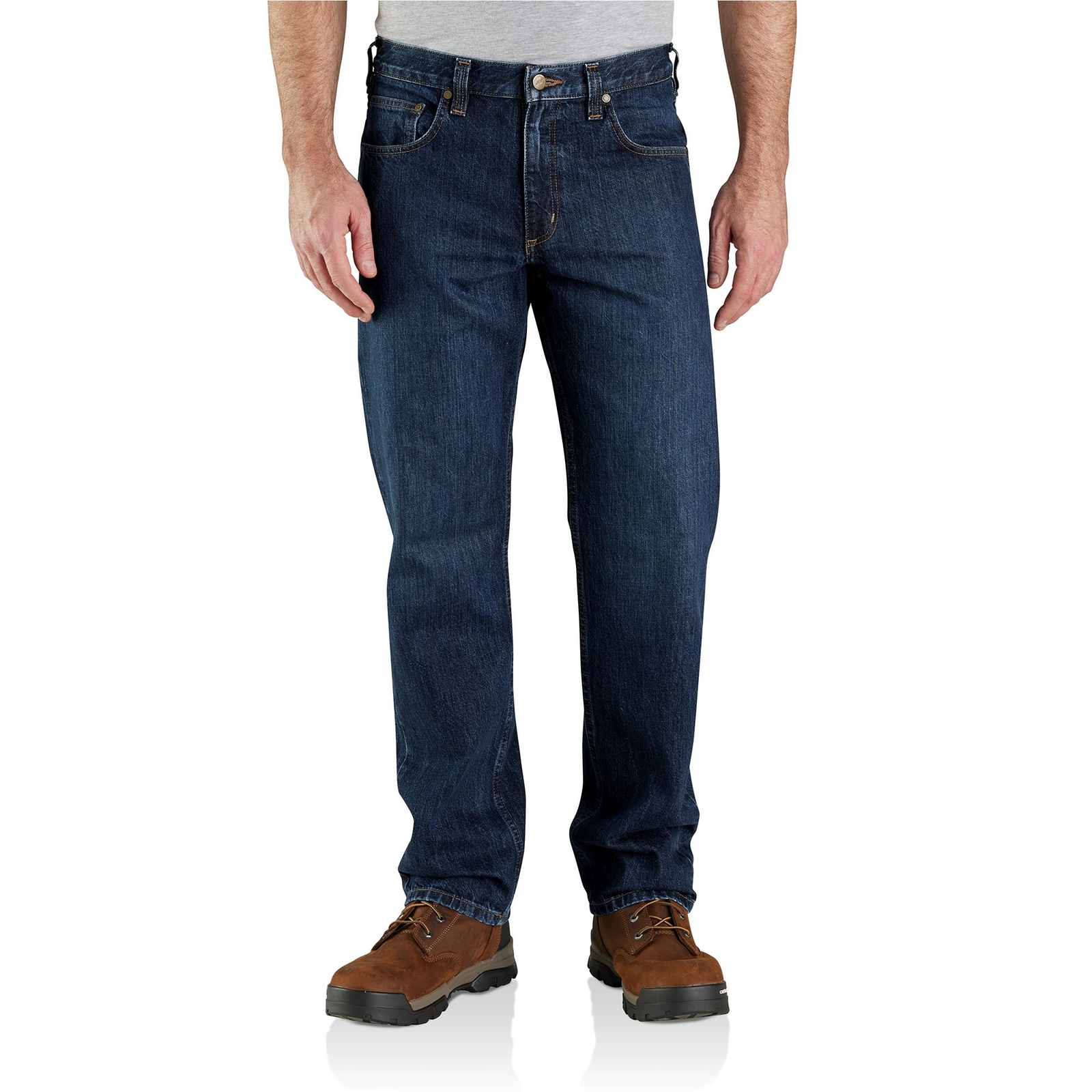 Carhartt Men's Relaxed Fit 5 Pocket Jean Blue Pants 34-30