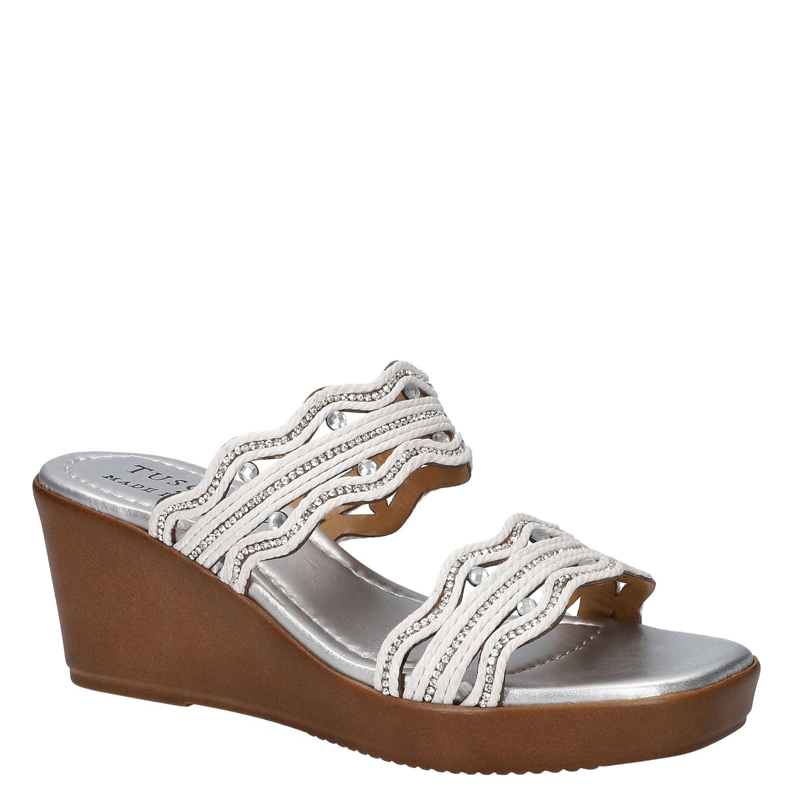 Tuscany by Easy Street Selva Women's White Sandal 8.5 W
