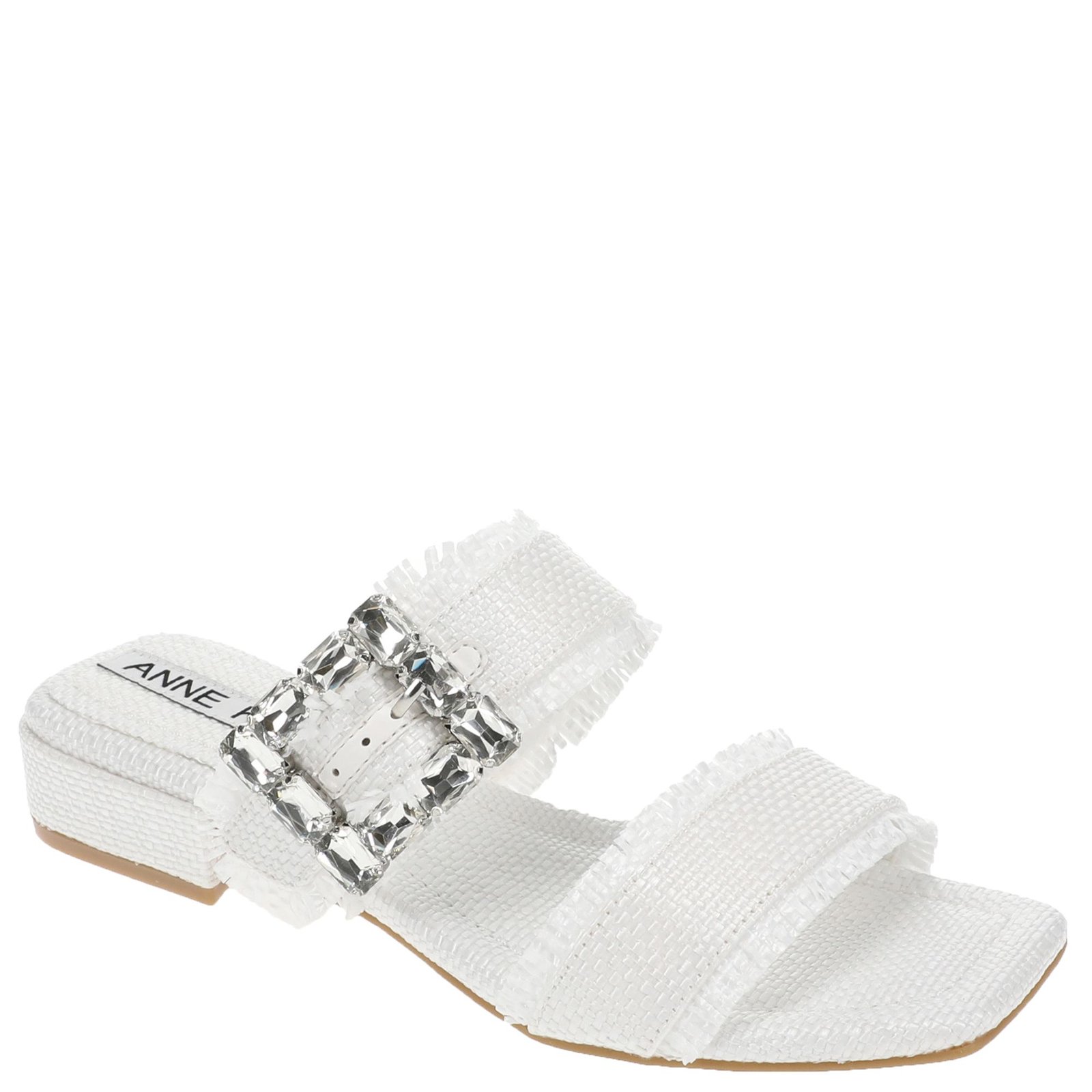 Anne Klein Lillie-C Women's White Sandal 9 M