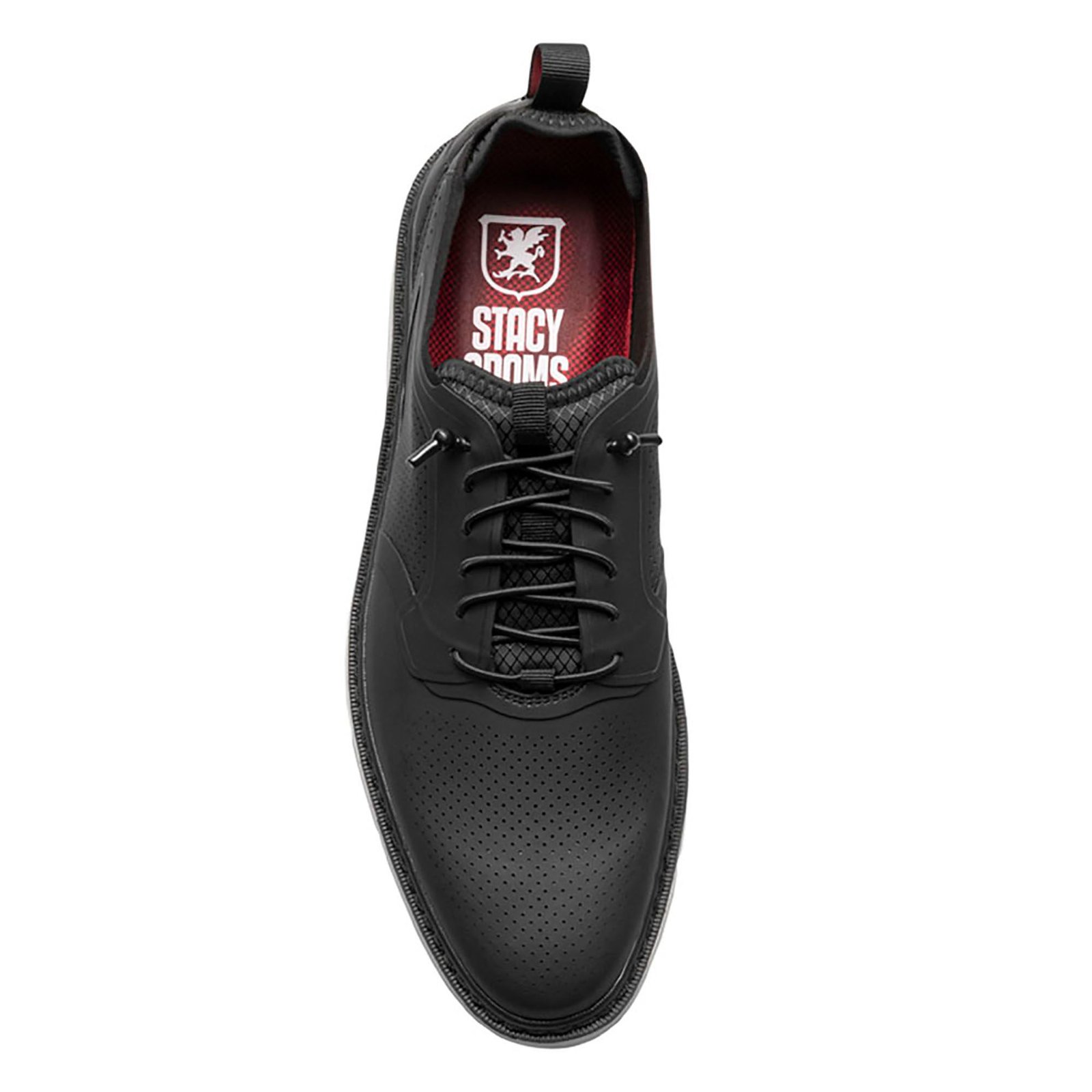 Stacy Adams Shoes Synchro Plain Toe Elastic Lace Up Black Size 11.5 — photo 2
