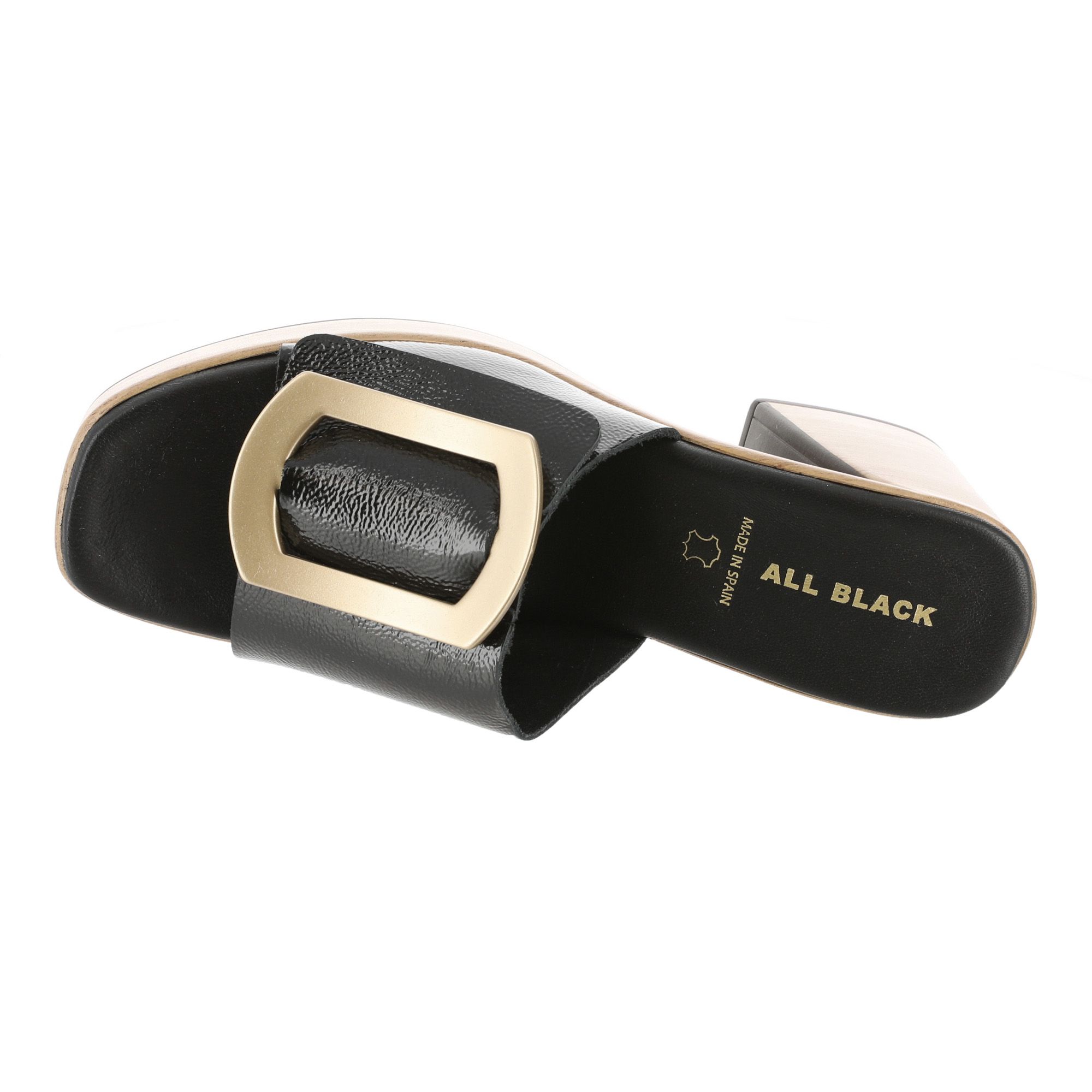 ALL BLACK Hi Elegante Womens Sandal - Black