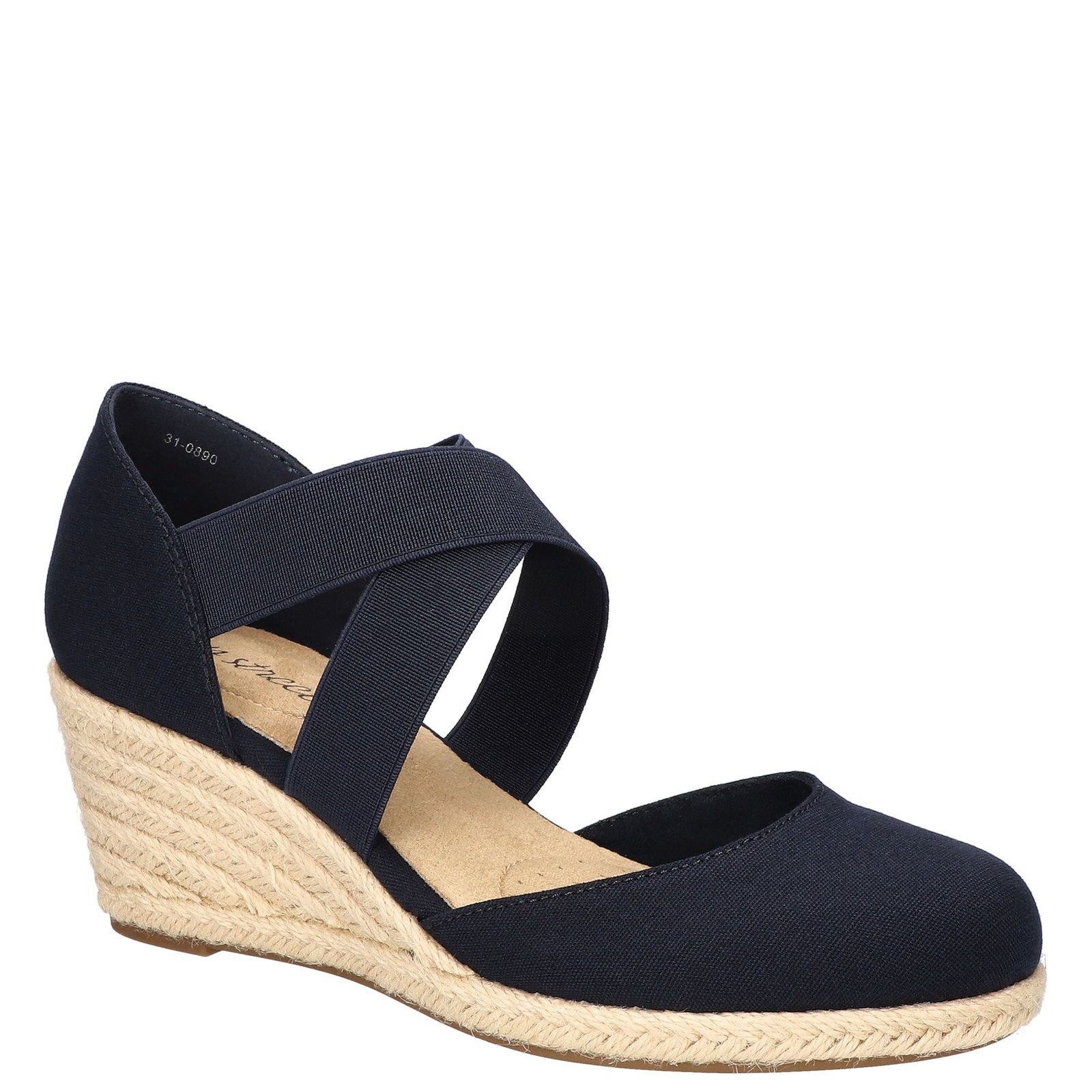 Easy Street Pari Women's Navy Sandal 7.5 N