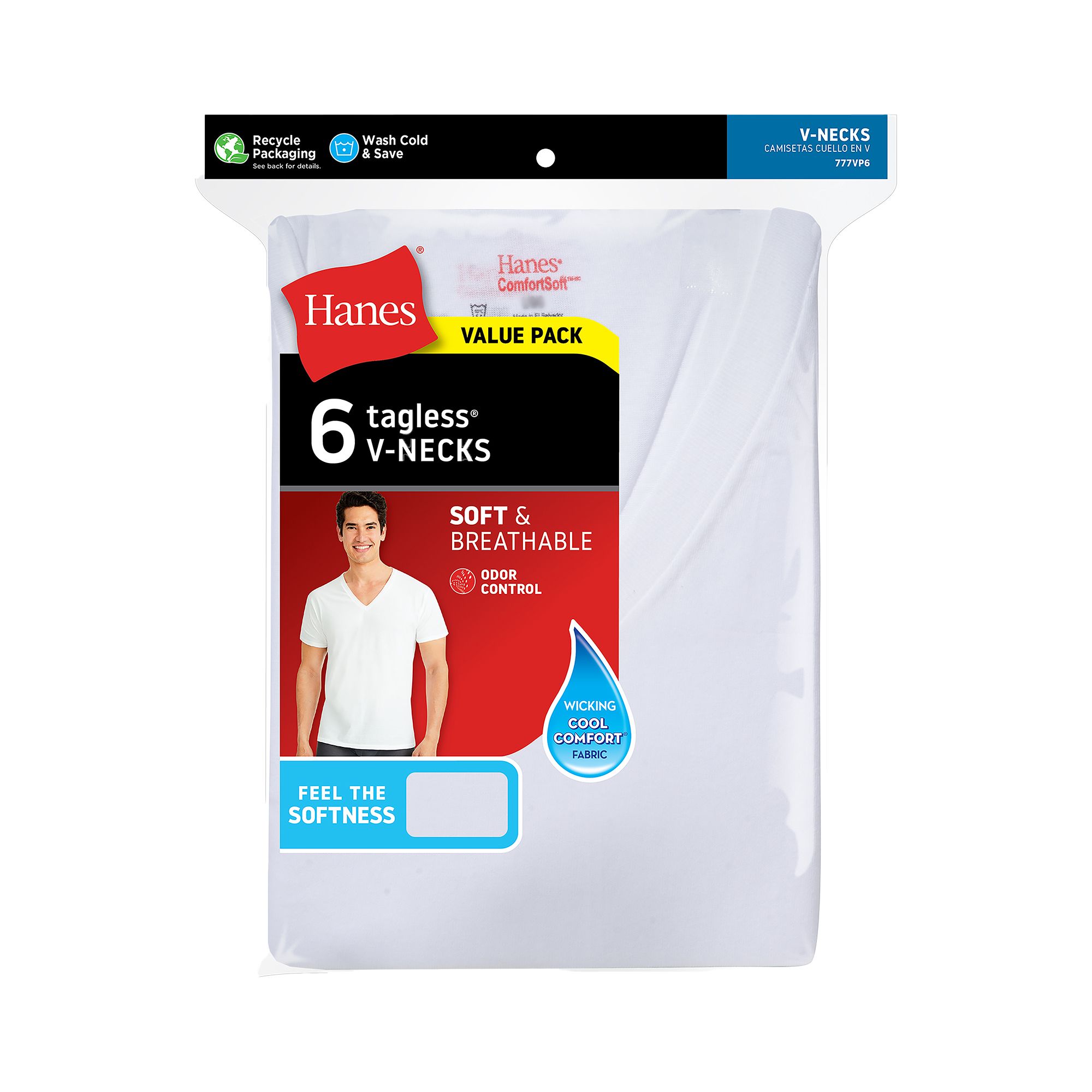 Hanes ComfortSoft V- 6 6090₽