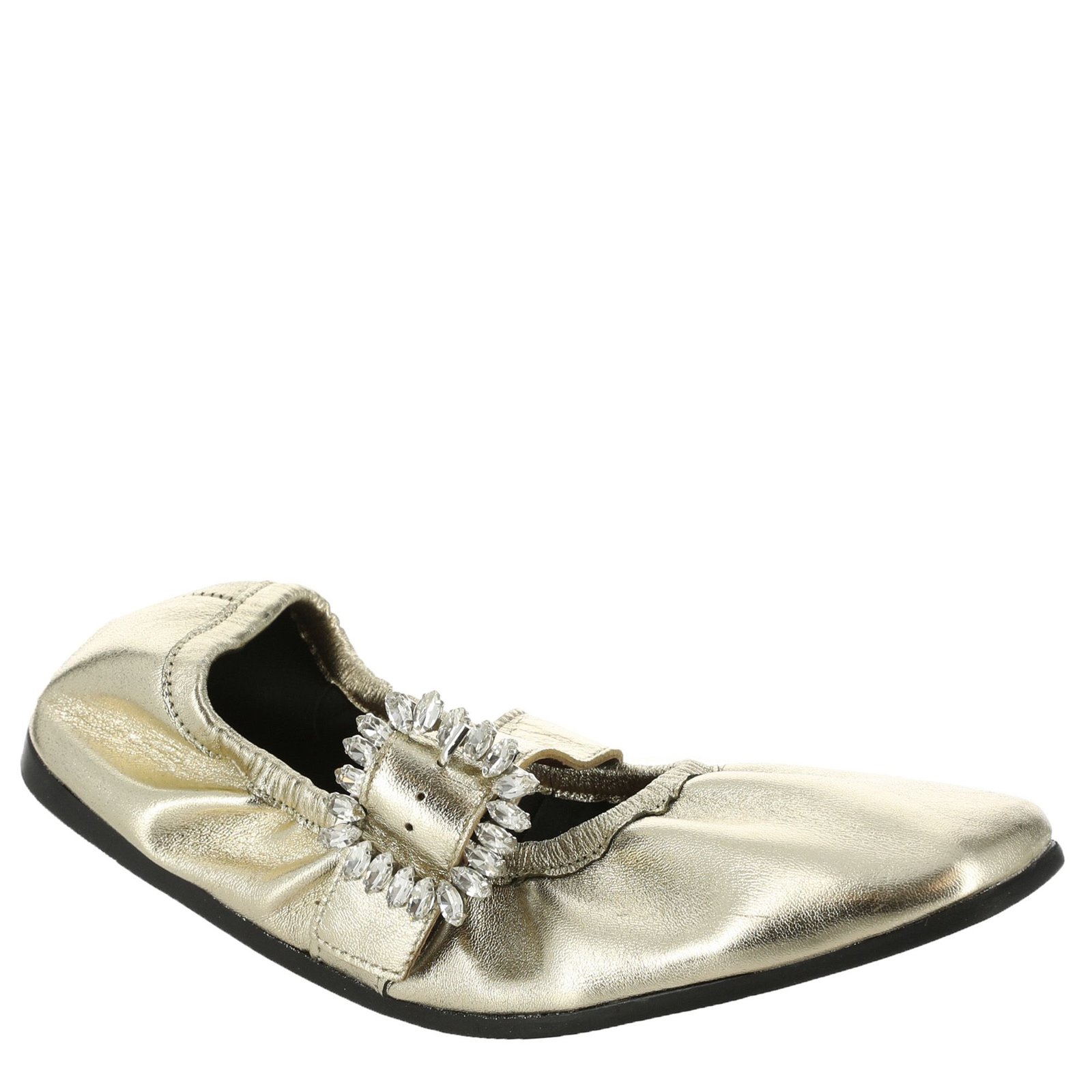 Free People Ursa Gemini Ballet Flat Women's Gold Slip On 6