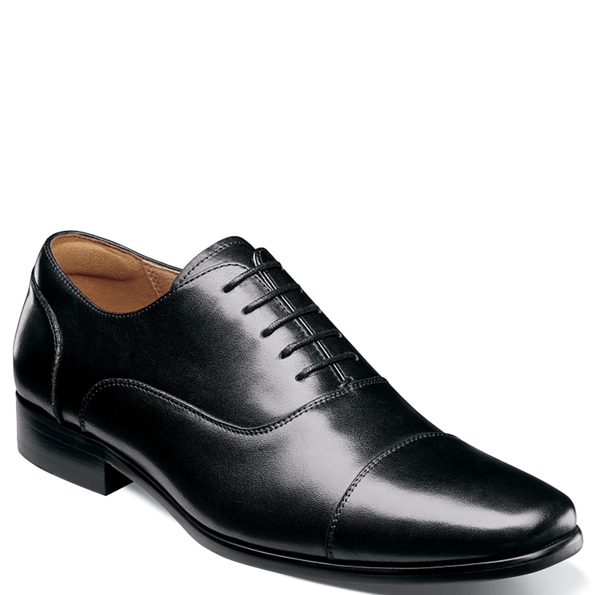 Florsheim Postino Cap Toe Oxford Black Leather Formal Men’s Shoes Florsheim Men main image 3
