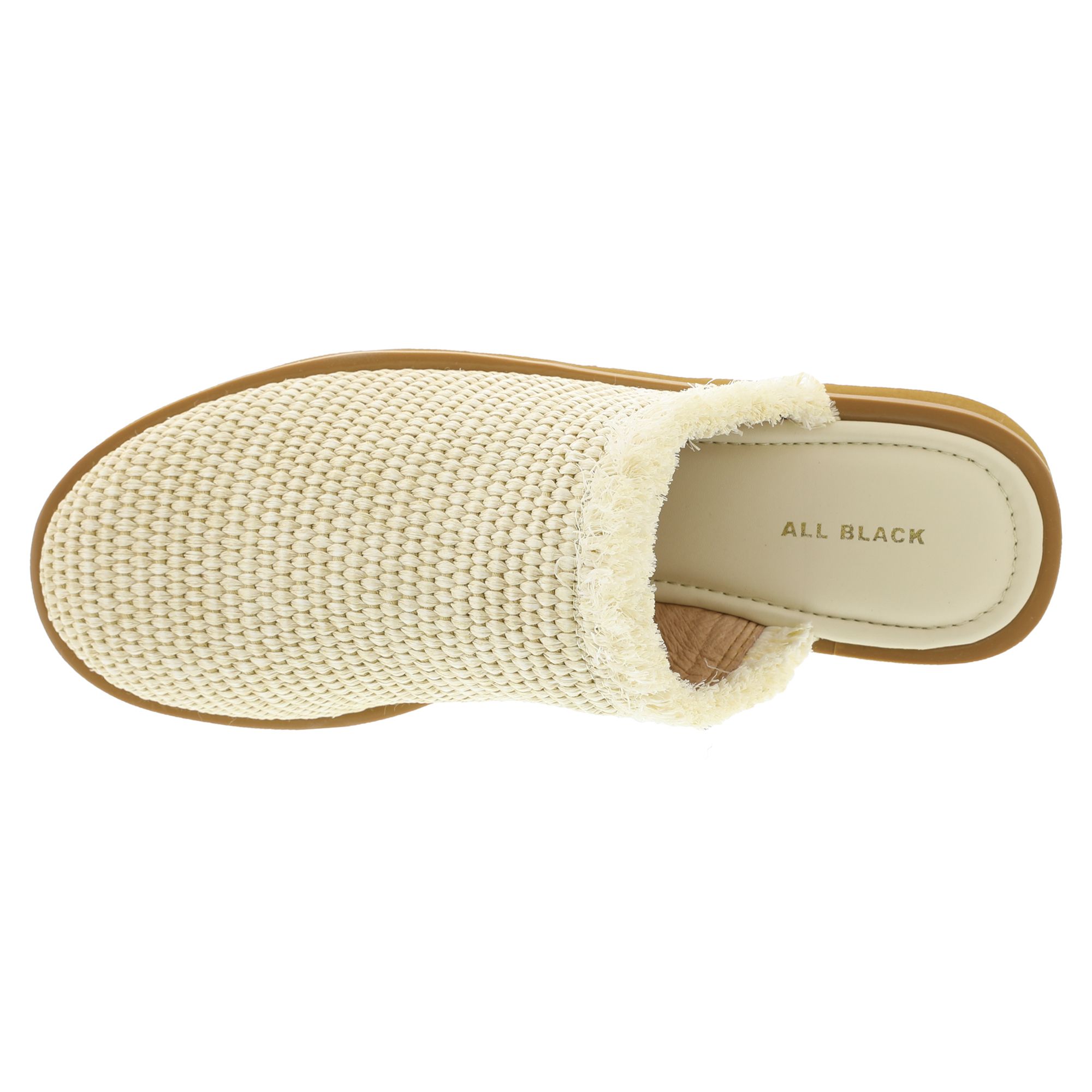 ALL BLACK Raffy Roud Lugg Women's Slip On - Ivory