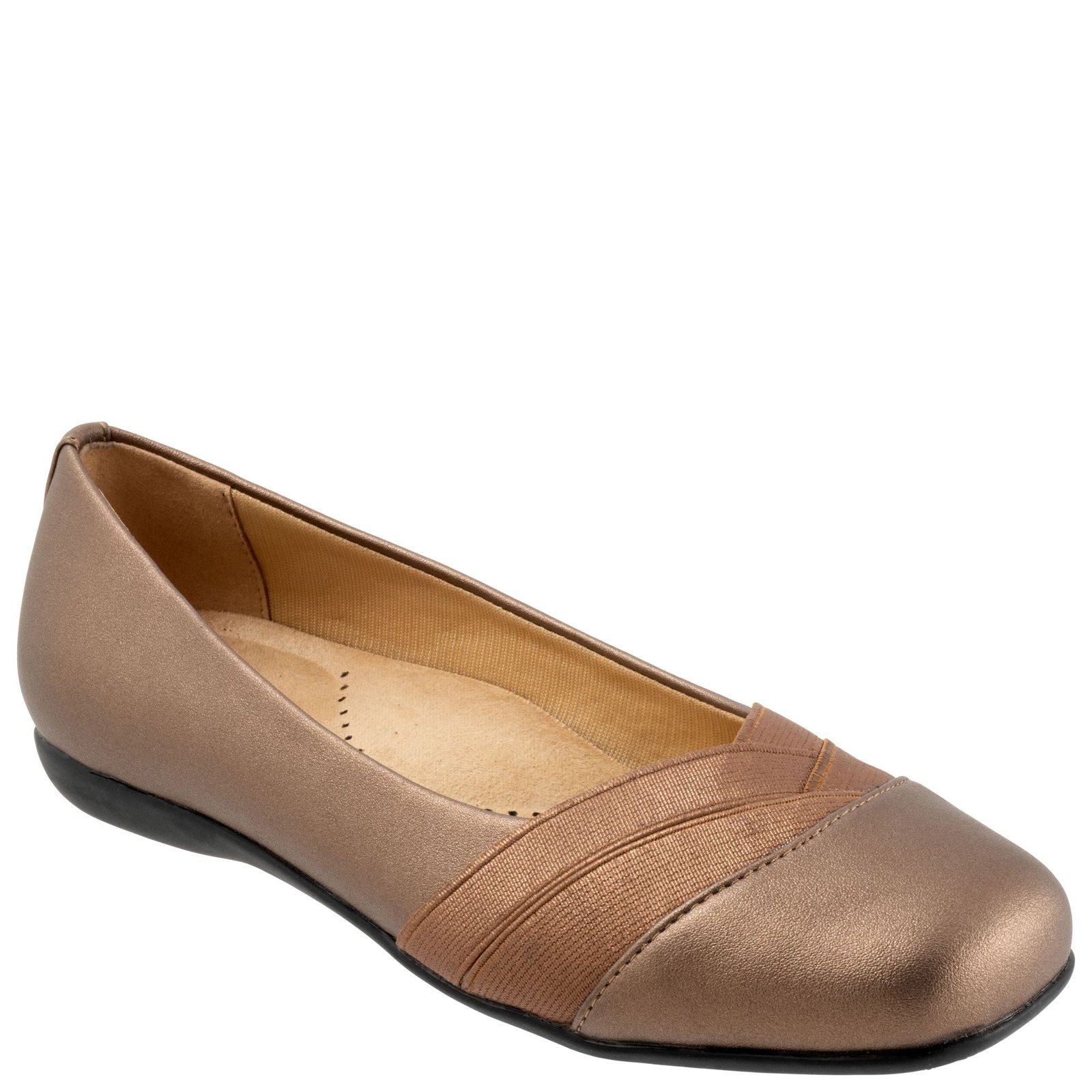 Trotters Stella Women's Bronze Metallic Slip On 10.5 N
