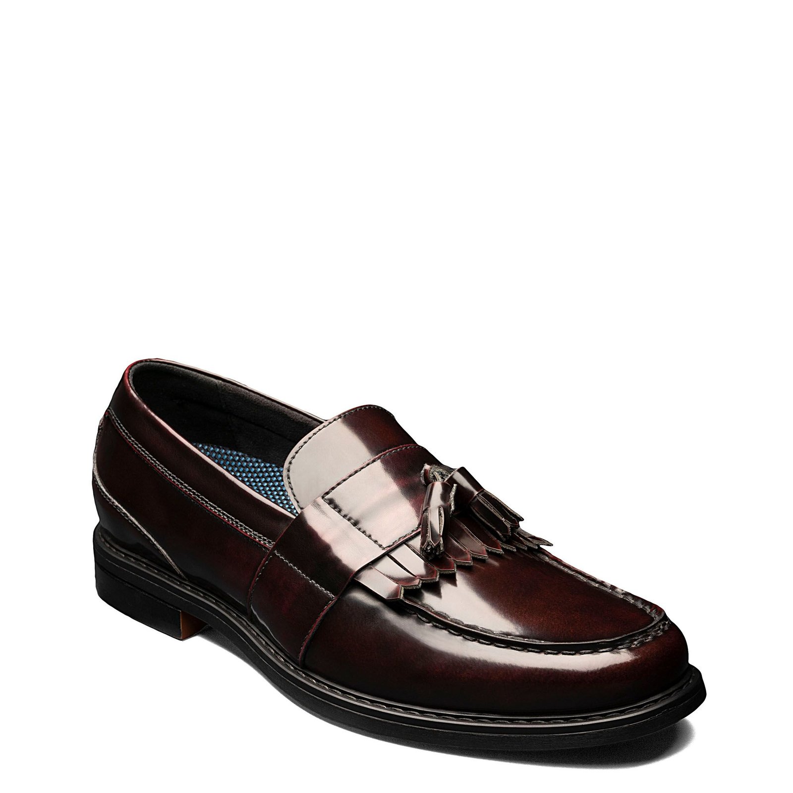Nunn Bush Keaton Moc Toe Kitle Tassel Loafer Men's Burgundy Slip On 11 W