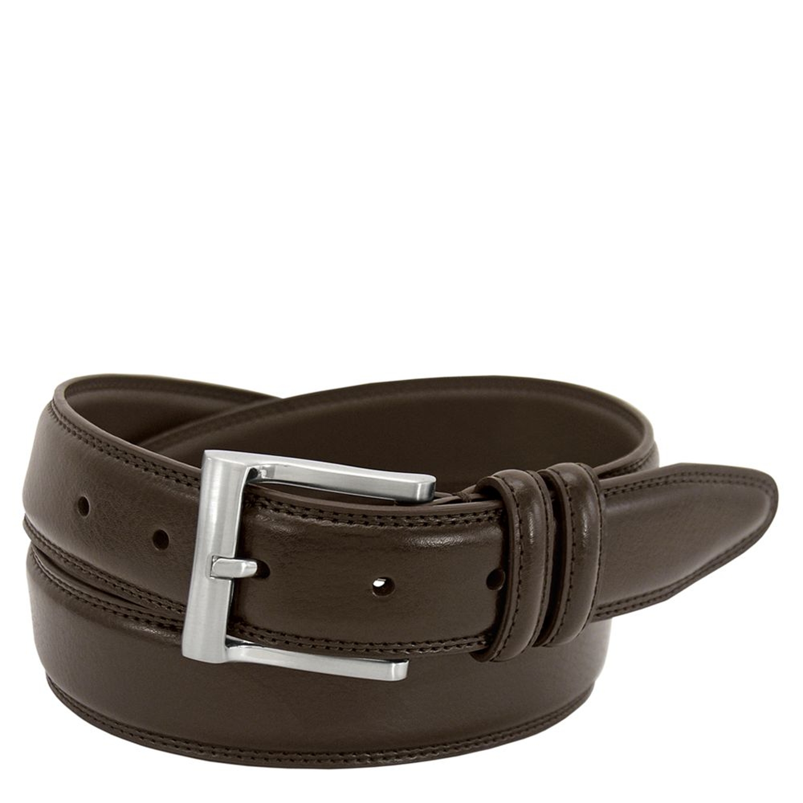 Florsheim 32mm Pebble Grain Leather Belt Brown Misc Accessories 44