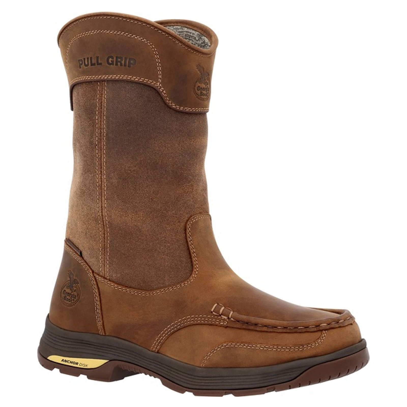 Georgia Boot ATHENS SuperLyte 11" Wellington Work Boot Men's Brown Boot 9 W