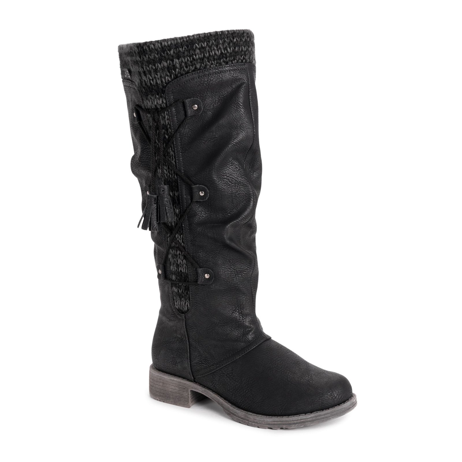 LUKEES by MUK LUKS Bianca Beverly Boot Women's Black Boot 11