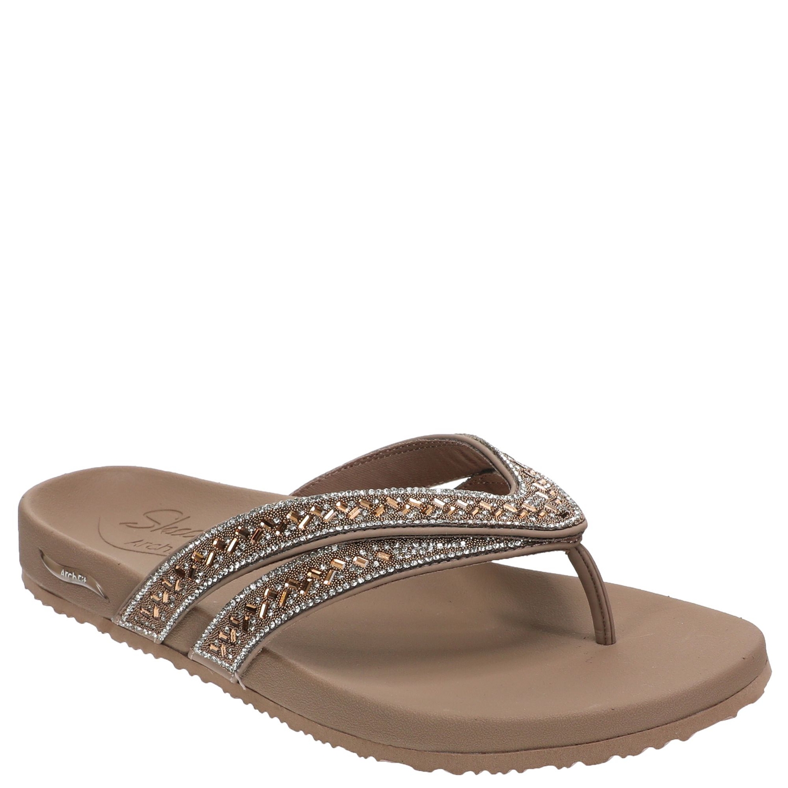 Skechers Cali Arch Fit: Meditation-119439 Women's Brown Sandal 10 M