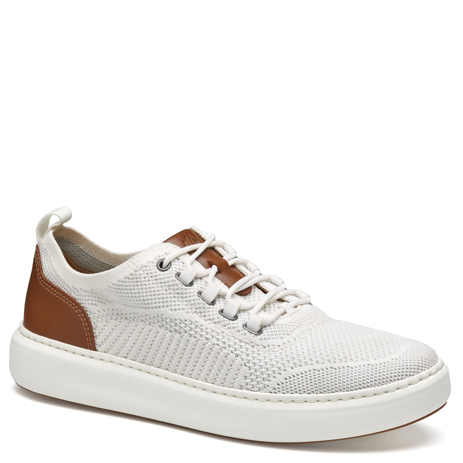 Johnston & Murphy Anders Knit U-Throat Men's White Oxford 13 M