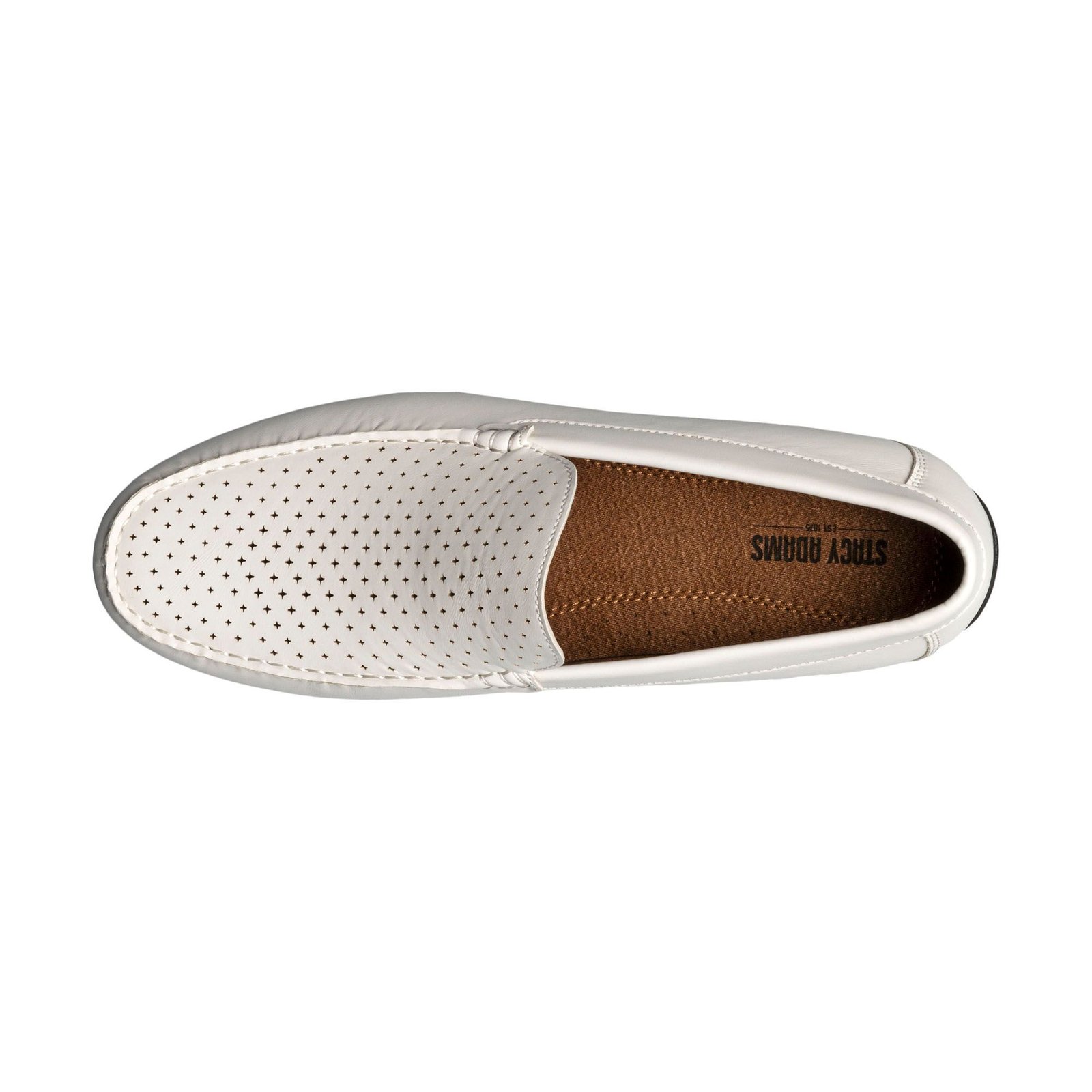 Stacy Adams Shoes Conroy Moc Toe Perf Slip On White Size 11.5 — photo 2