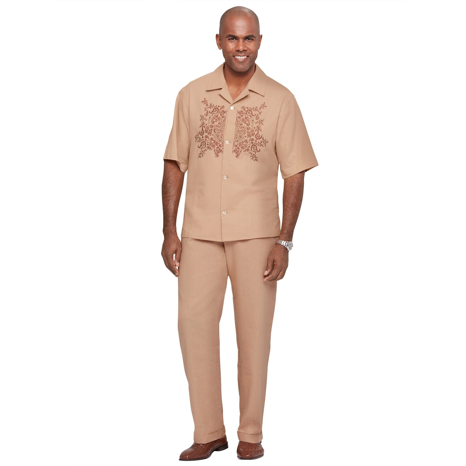 Mason Signature Embroidered Linen Walking Set Multi Sets XXXXXL