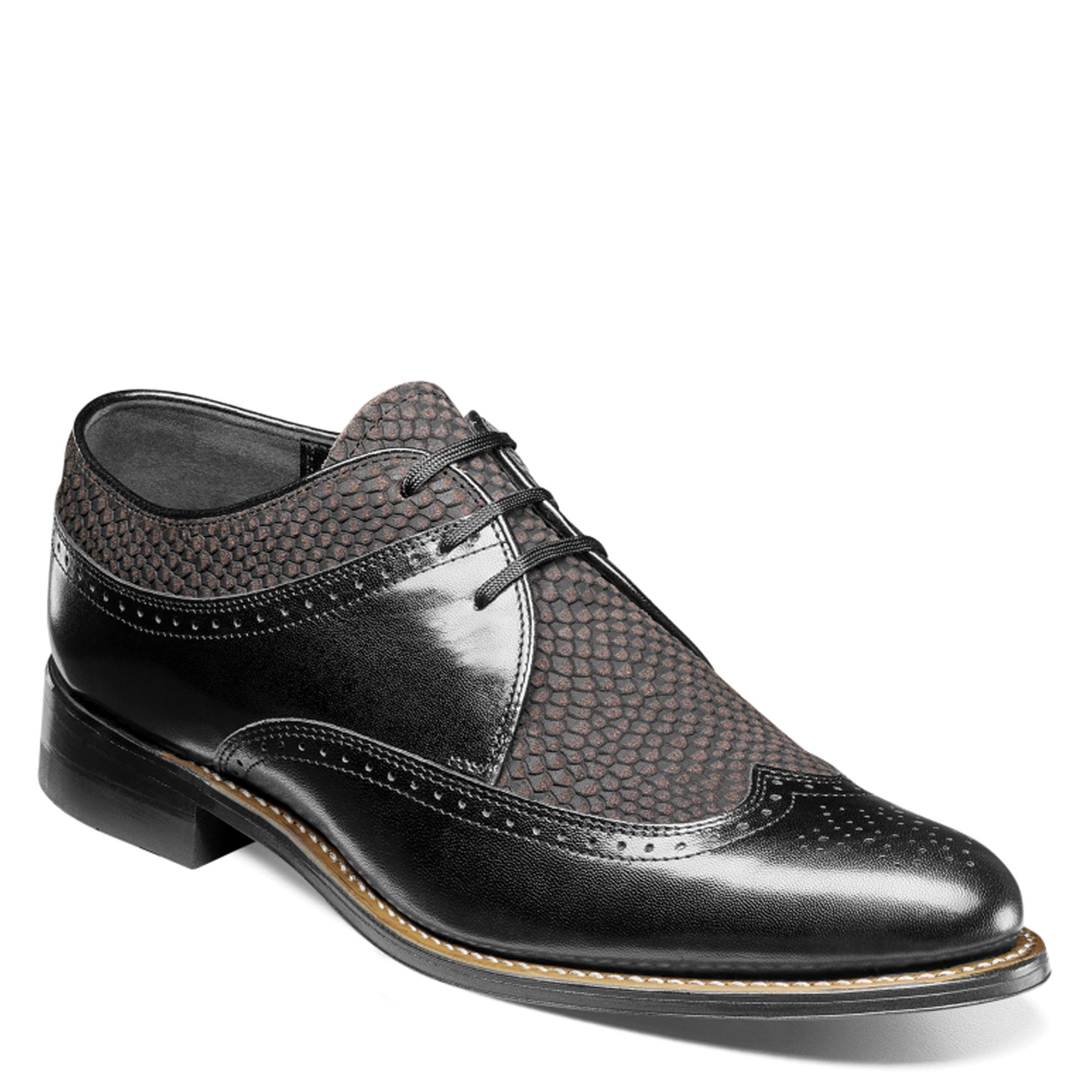 Stacy Adams Black and Gray Snakeskin Oxfords Stacy Adams Mens Genuine Snakeskin Black | Mercari main image 3