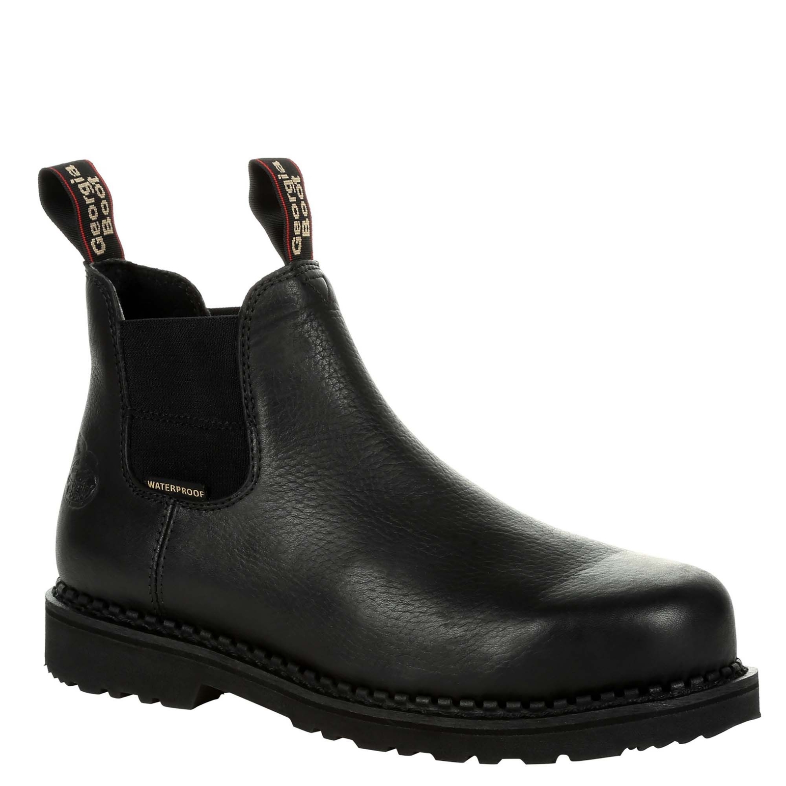 Georgia Boot RevAMP Chelsea Soft Toe Men's Black Boot 10.5 W