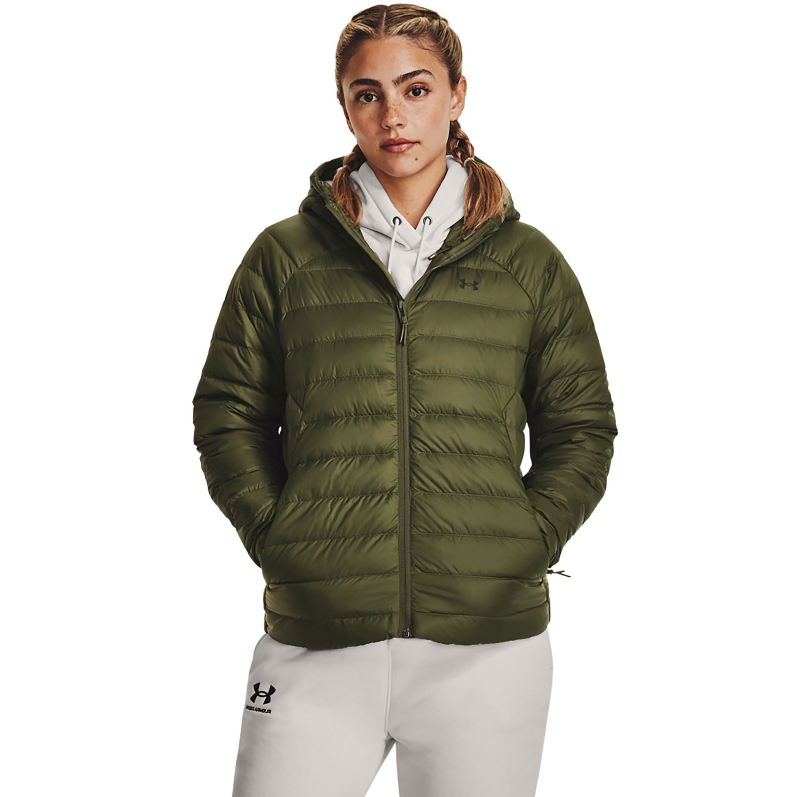 Under Armour Women's Armour Down 2.0 Jacket Green Coats S -  196883197439