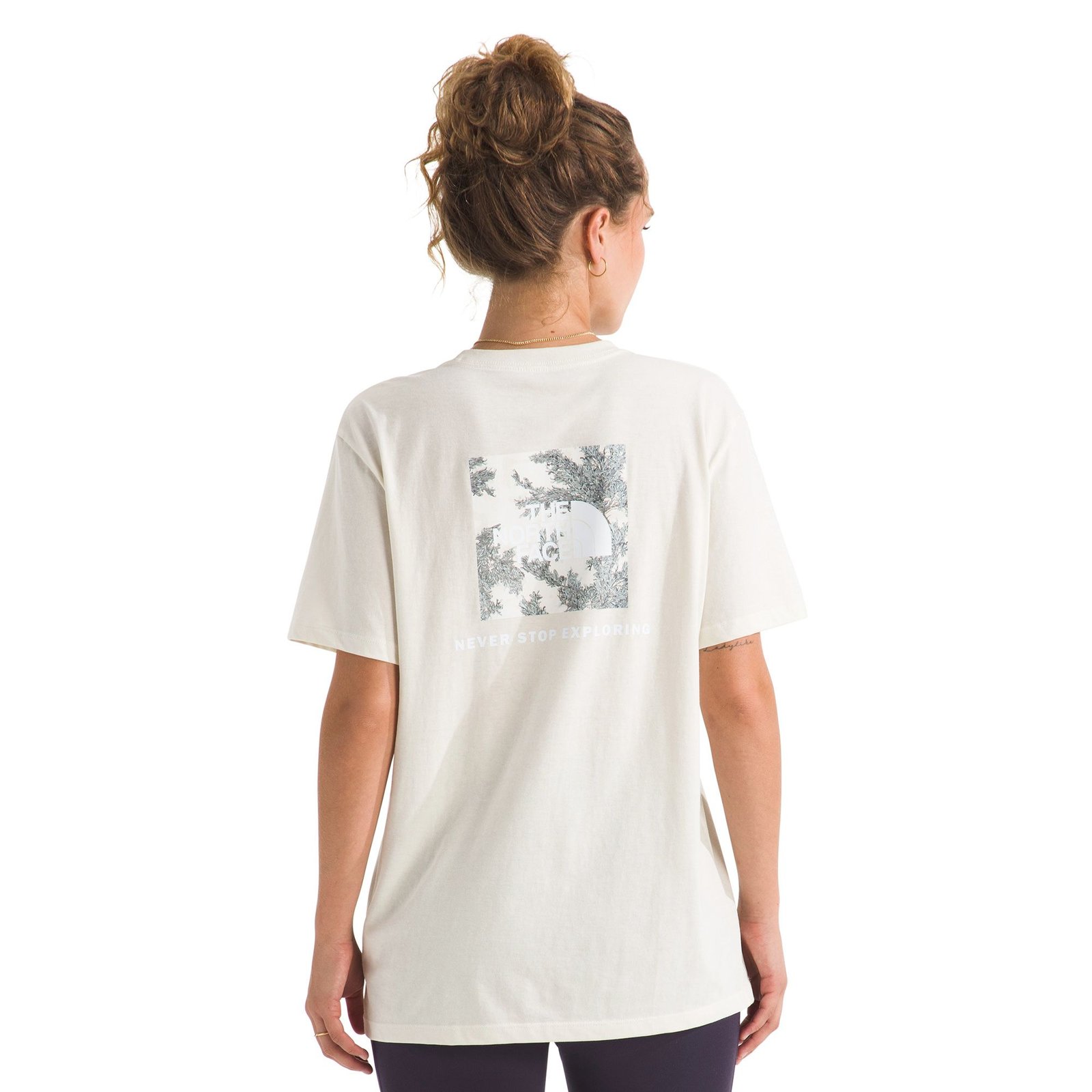 The North Face Women's Midnight Mirage Relaxed Short Sleeve Tee Tan Knit Tops L