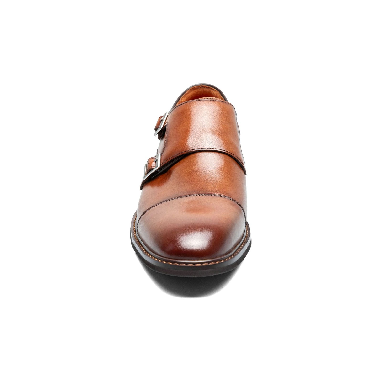 Stacy Adams Shoes Boswell Cap Toe Double Monk Strap Brandy Size 11.5 — photo 2