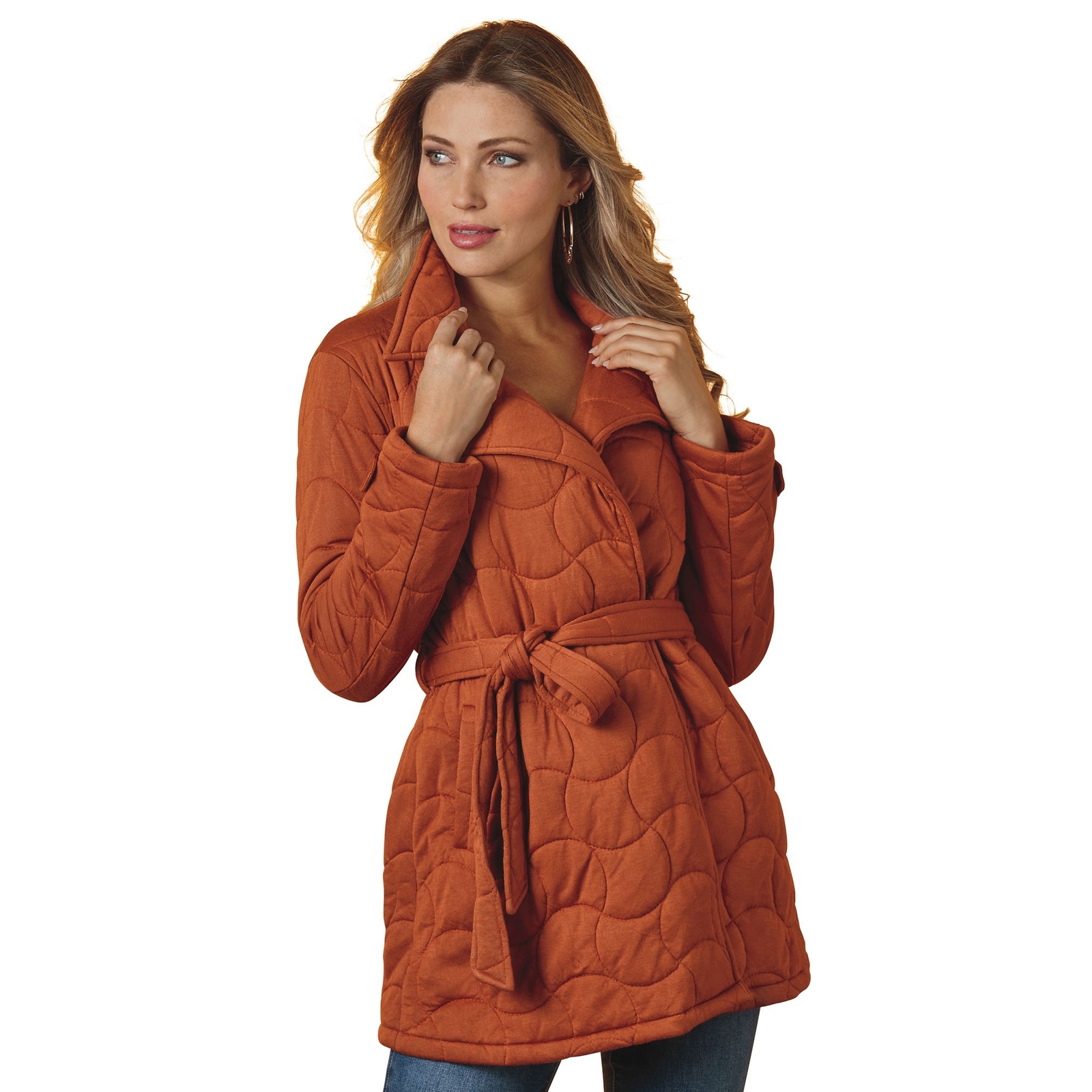 K. Jordan Quilted Jacket Brown Jackets 4X