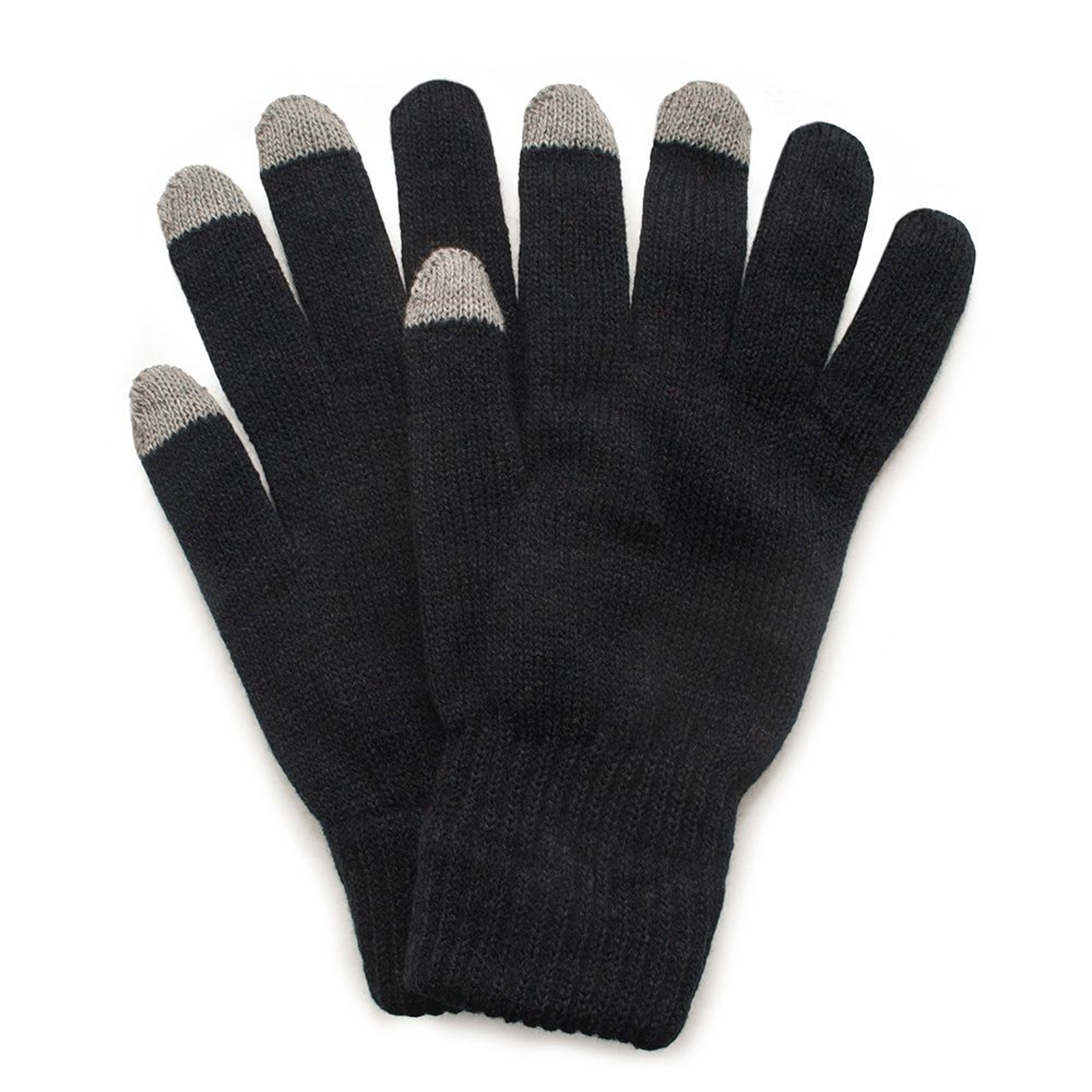 Quiet Wear Men's Knit Texting Glove Black Misc Accessories One Size